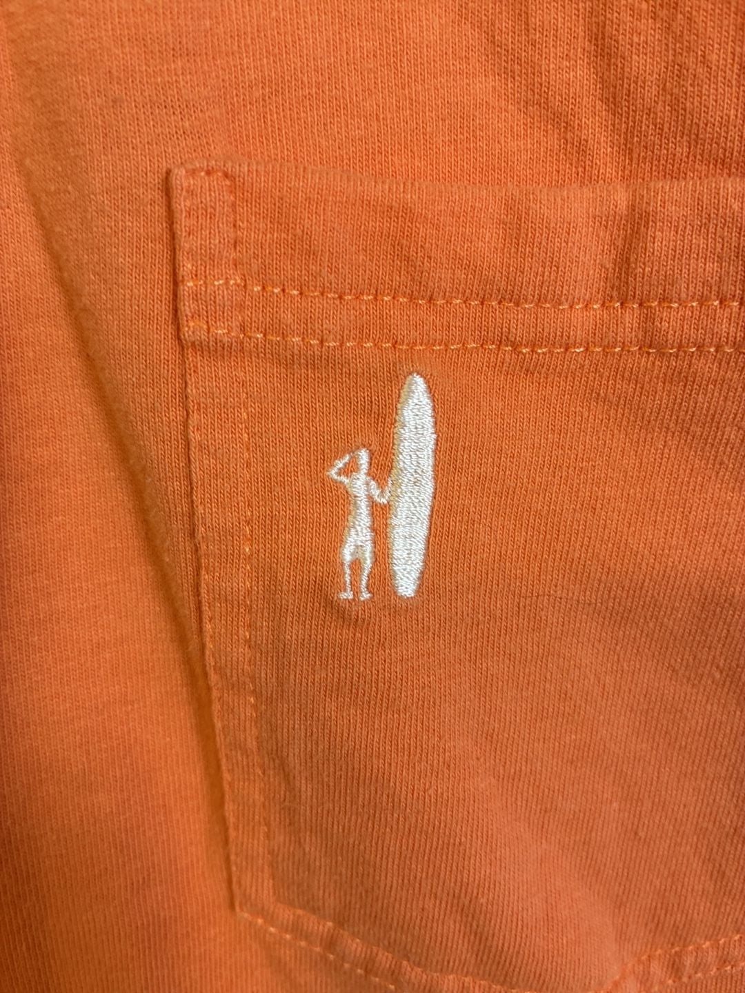 Pinholes in Collar Johnnie-O Original Four-Button Polo Size L Orange 4