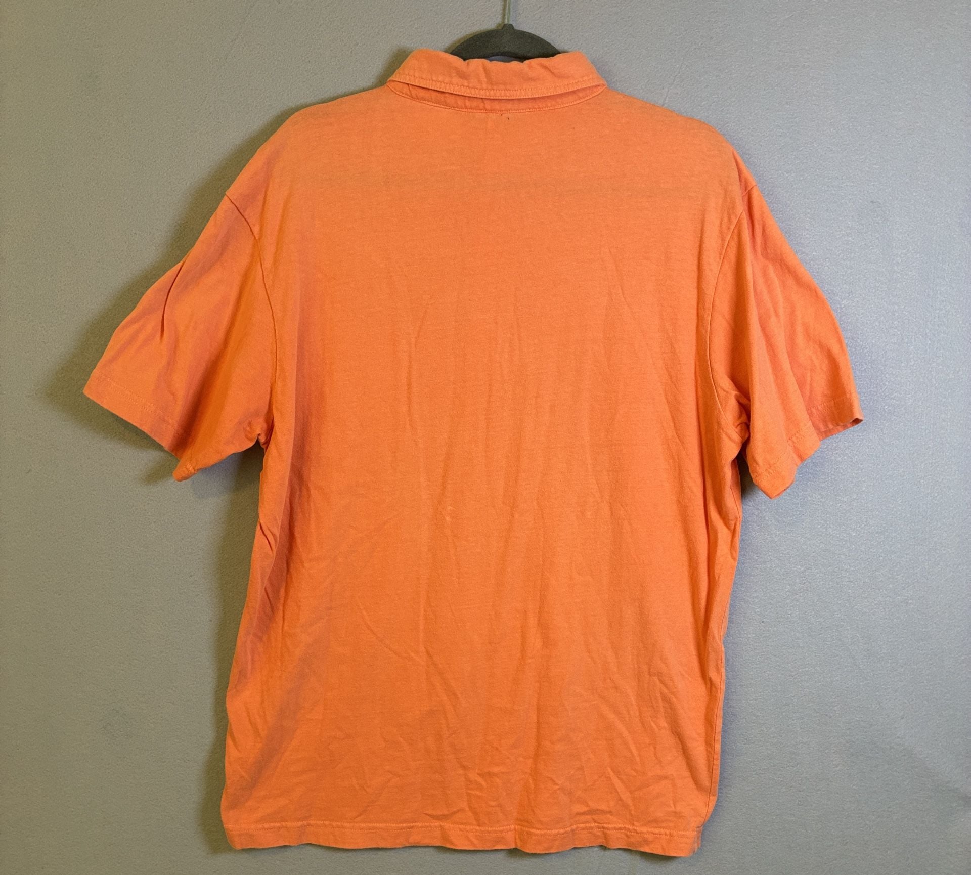 Pinholes in Collar Johnnie-O Original Four-Button Polo Size L Orange 6