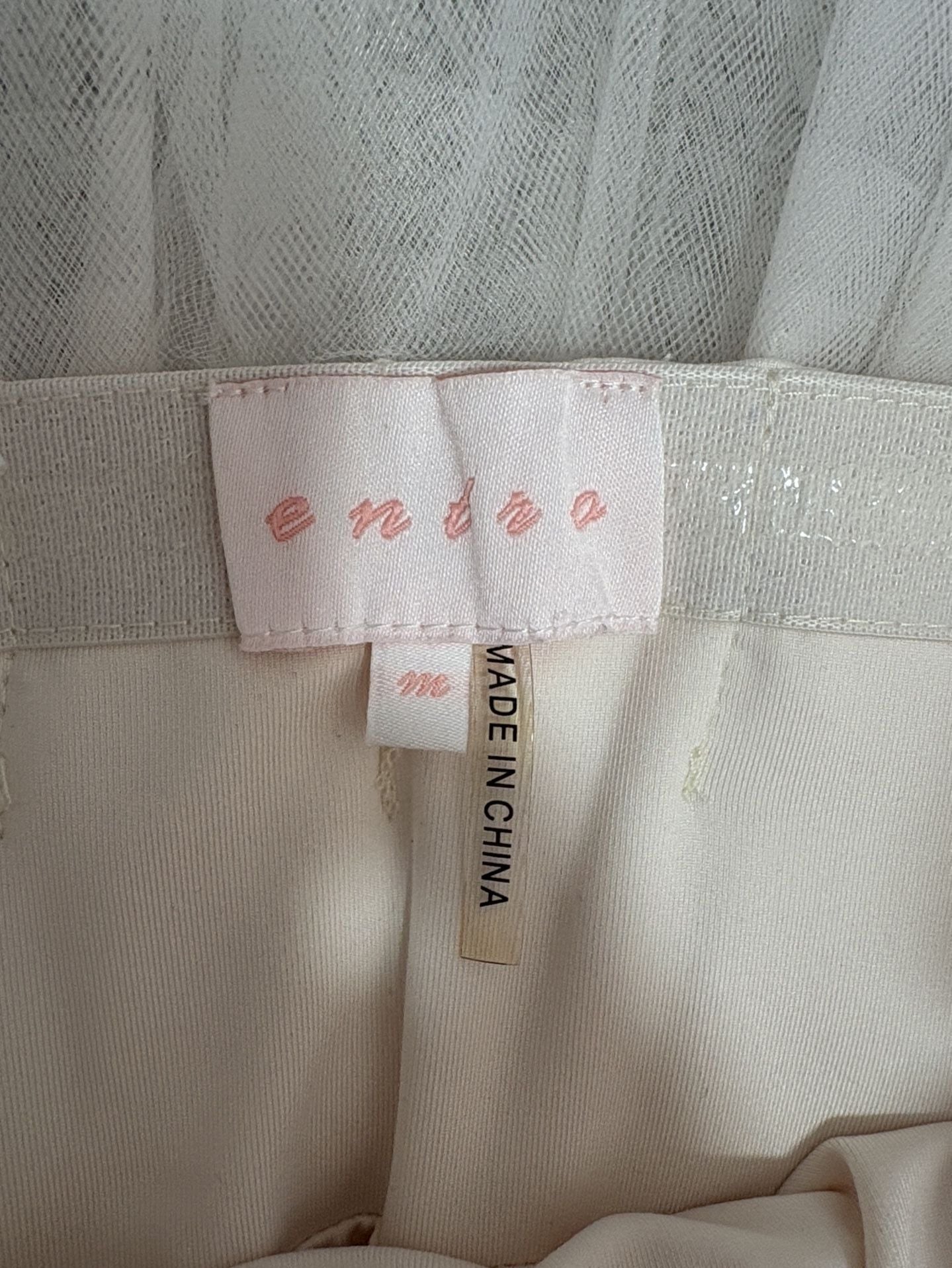 Entro Tutu Dress Pink Layered Mesh Strapless size Medium 9