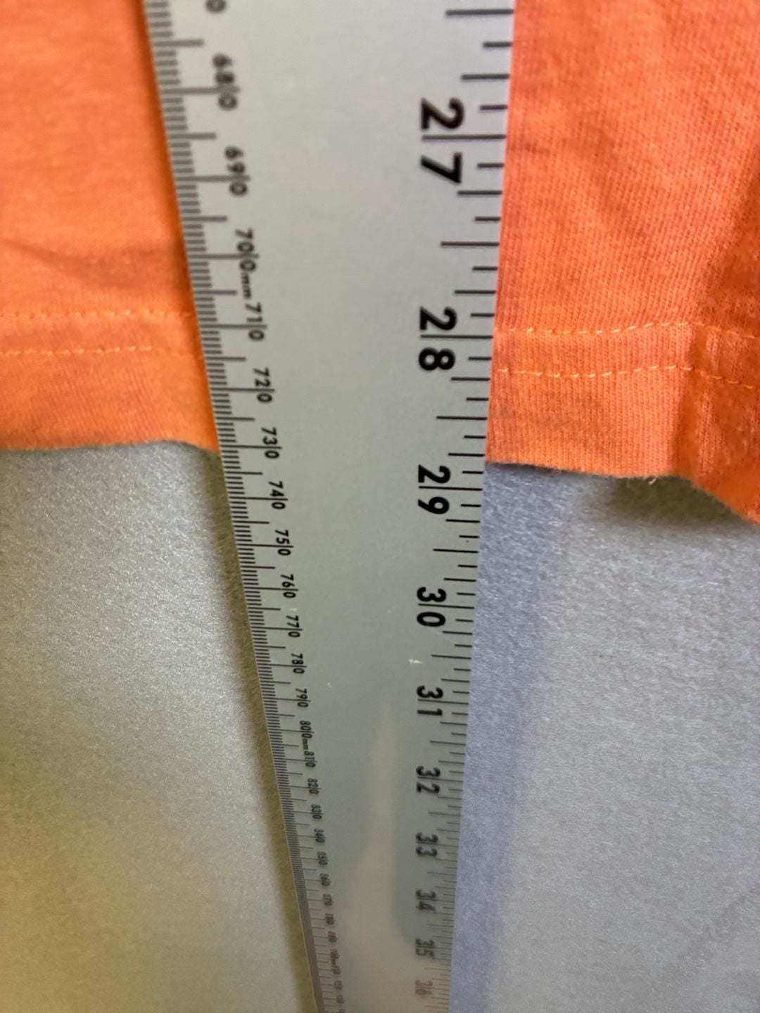 Pinholes in Collar Johnnie-O Original Four-Button Polo Size L Orange 8