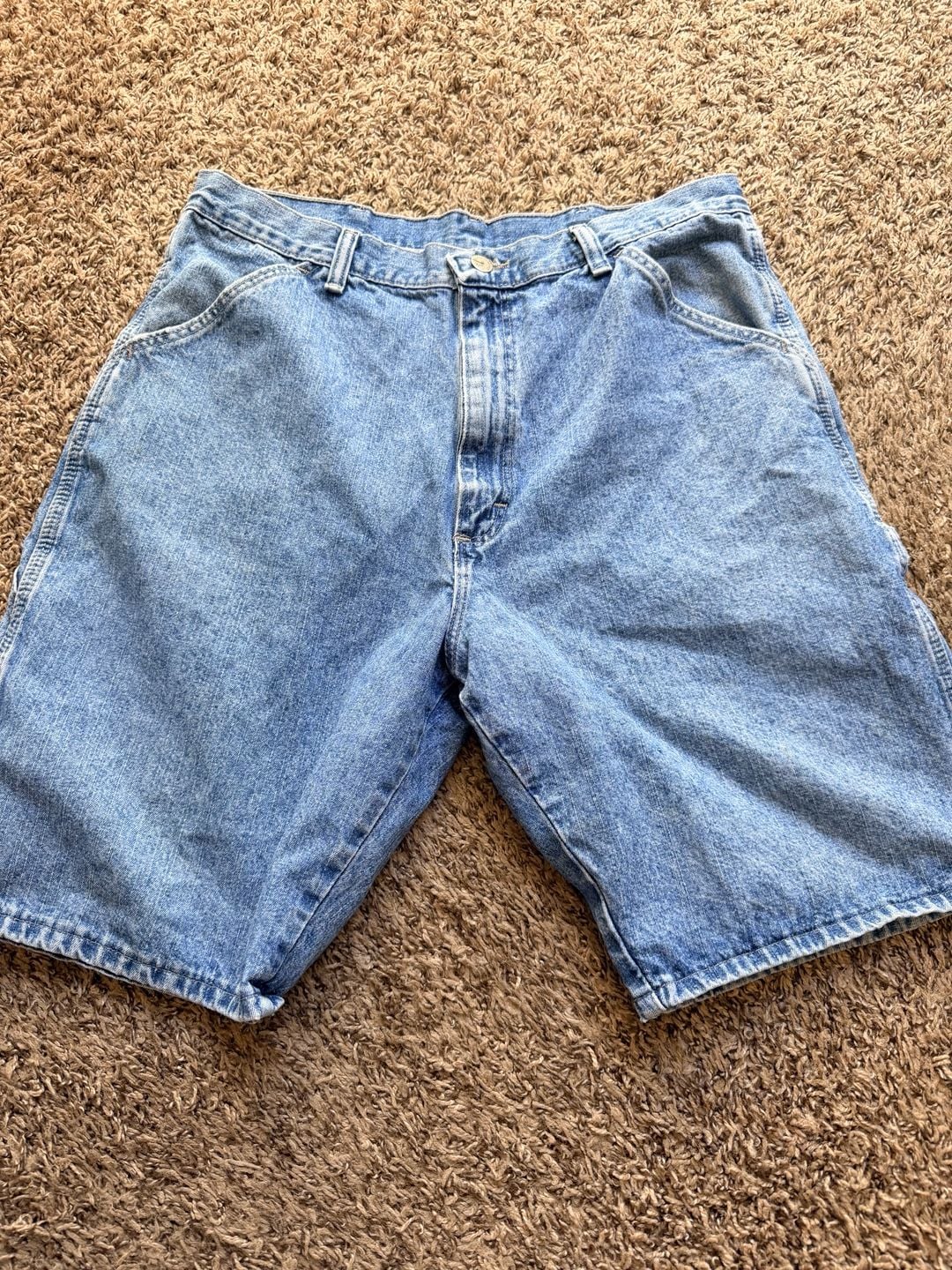 Wrangler Jean Co. Denim Cargo Shorts Size 34 Blue 2