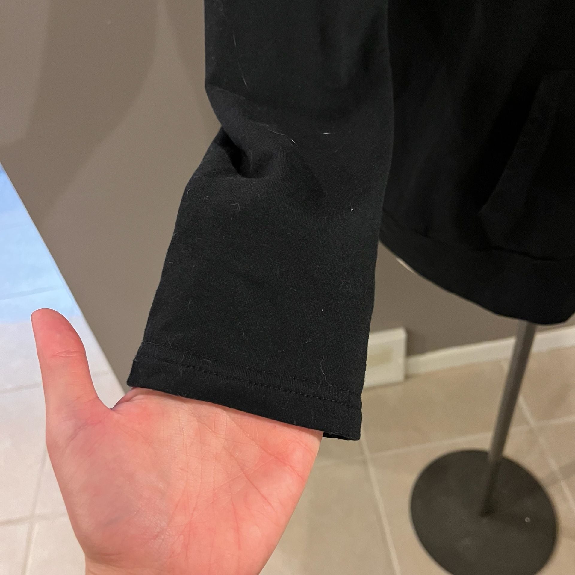 Unbranded Black Quarter Zip Hoodie Pullover XL 5