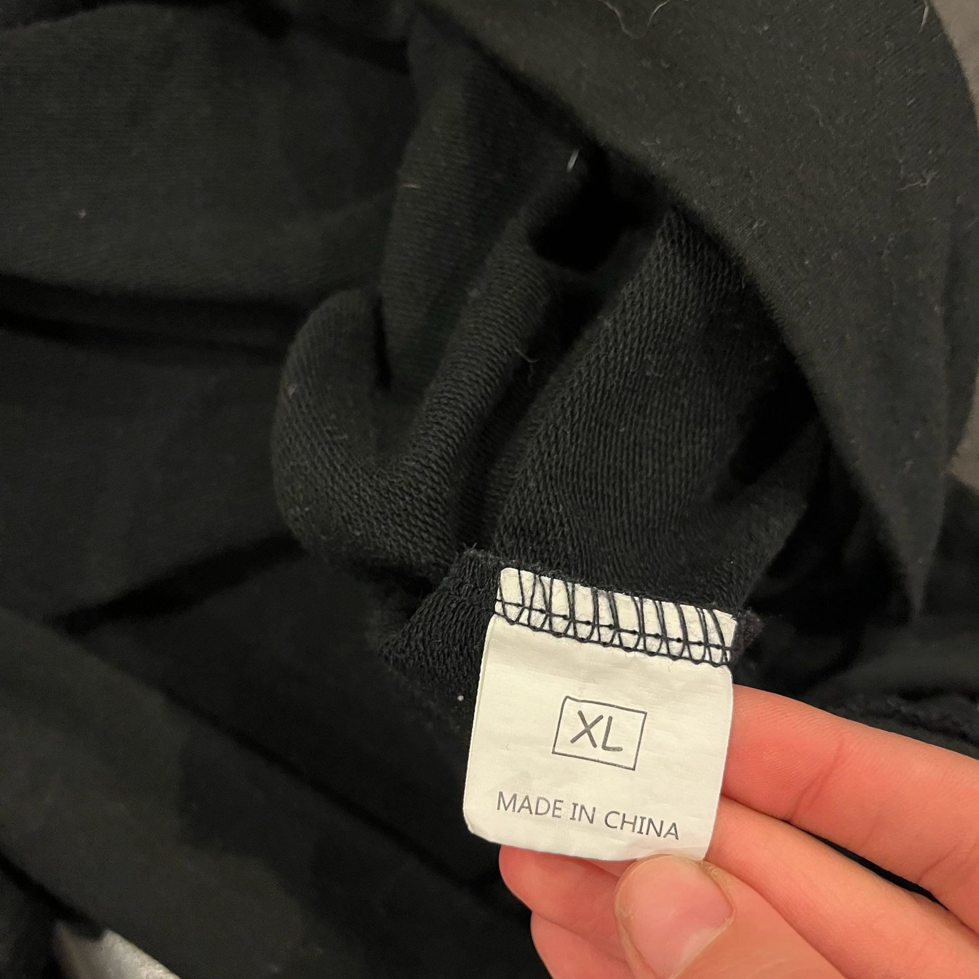 Unbranded Black Quarter Zip Hoodie Pullover XL 11