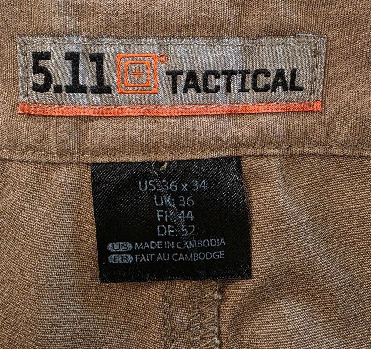 5.11 Tactical Cargo Pants Size 36x34 Khaki 4