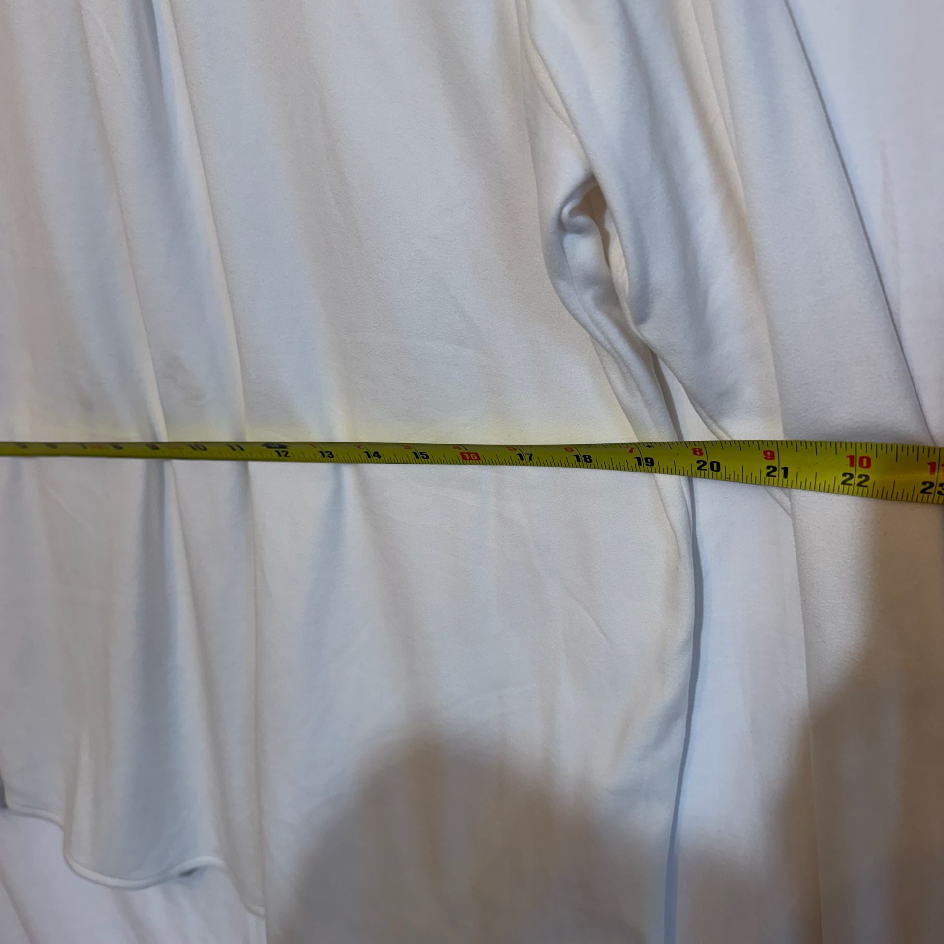 32 Degrees Heat Button Up Shirt Size M Off White Long Sleeve Pocket 7