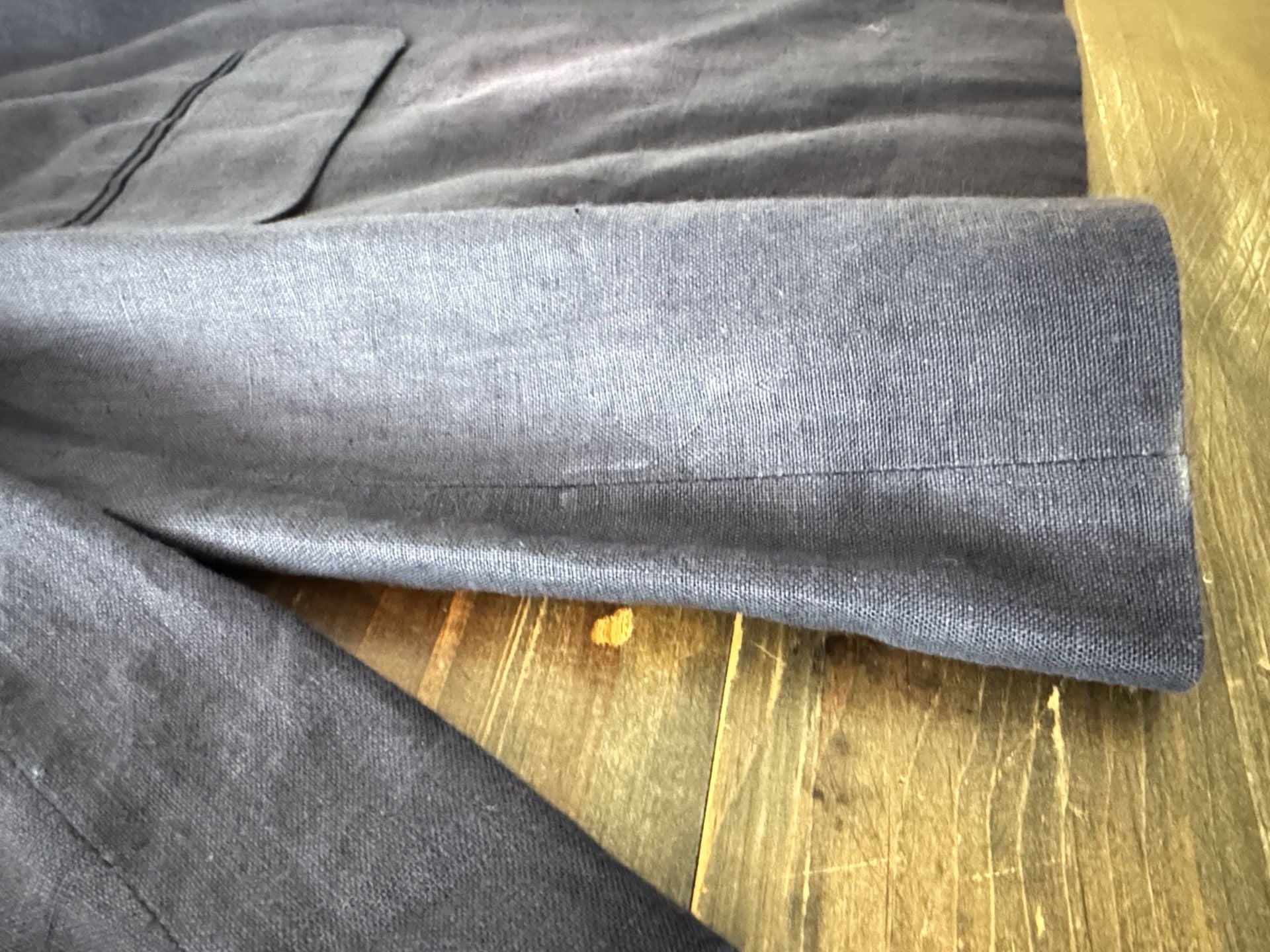 Amanda Smith II Pure Linen Double Breasted Blazer Blue Jacket 10