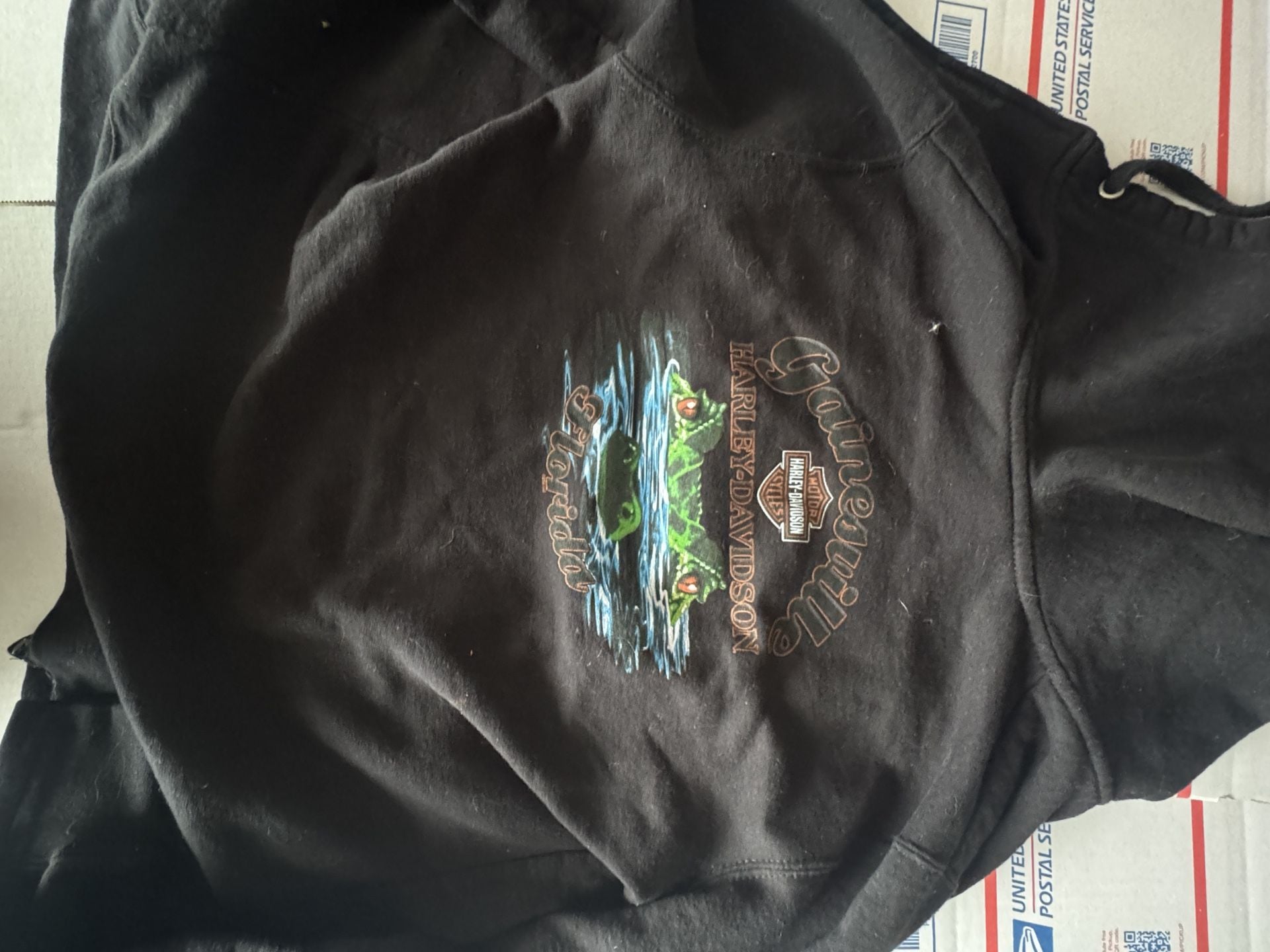 Harley Davidson Gainesville Florida Zip Up Hoodie Size S 6