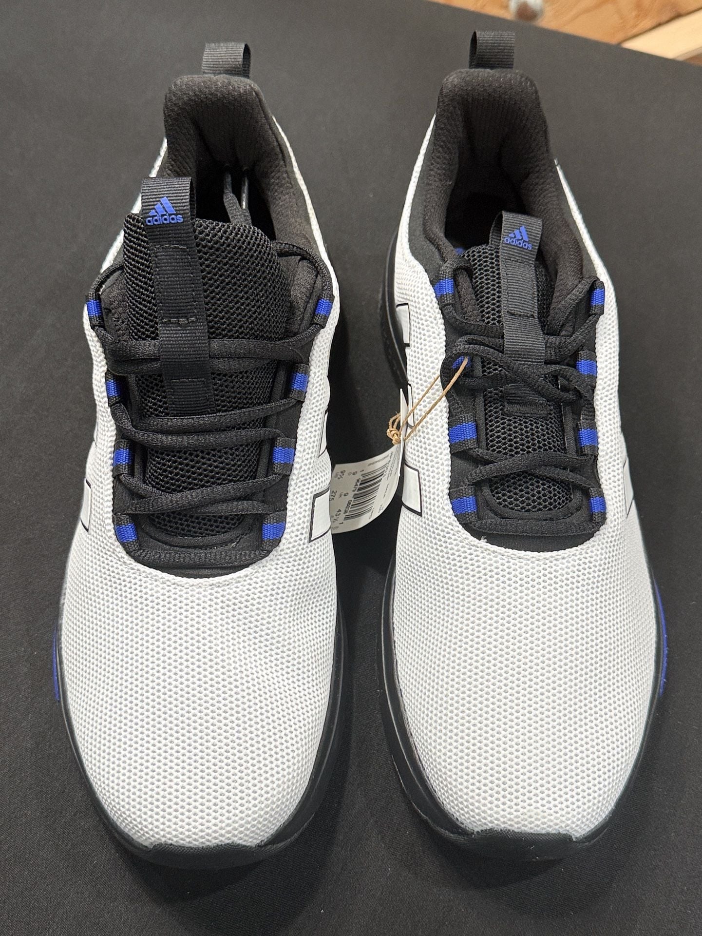 Adidas Racer TR23 Size 9.5 White Black Blue Sneakers JP5303 5