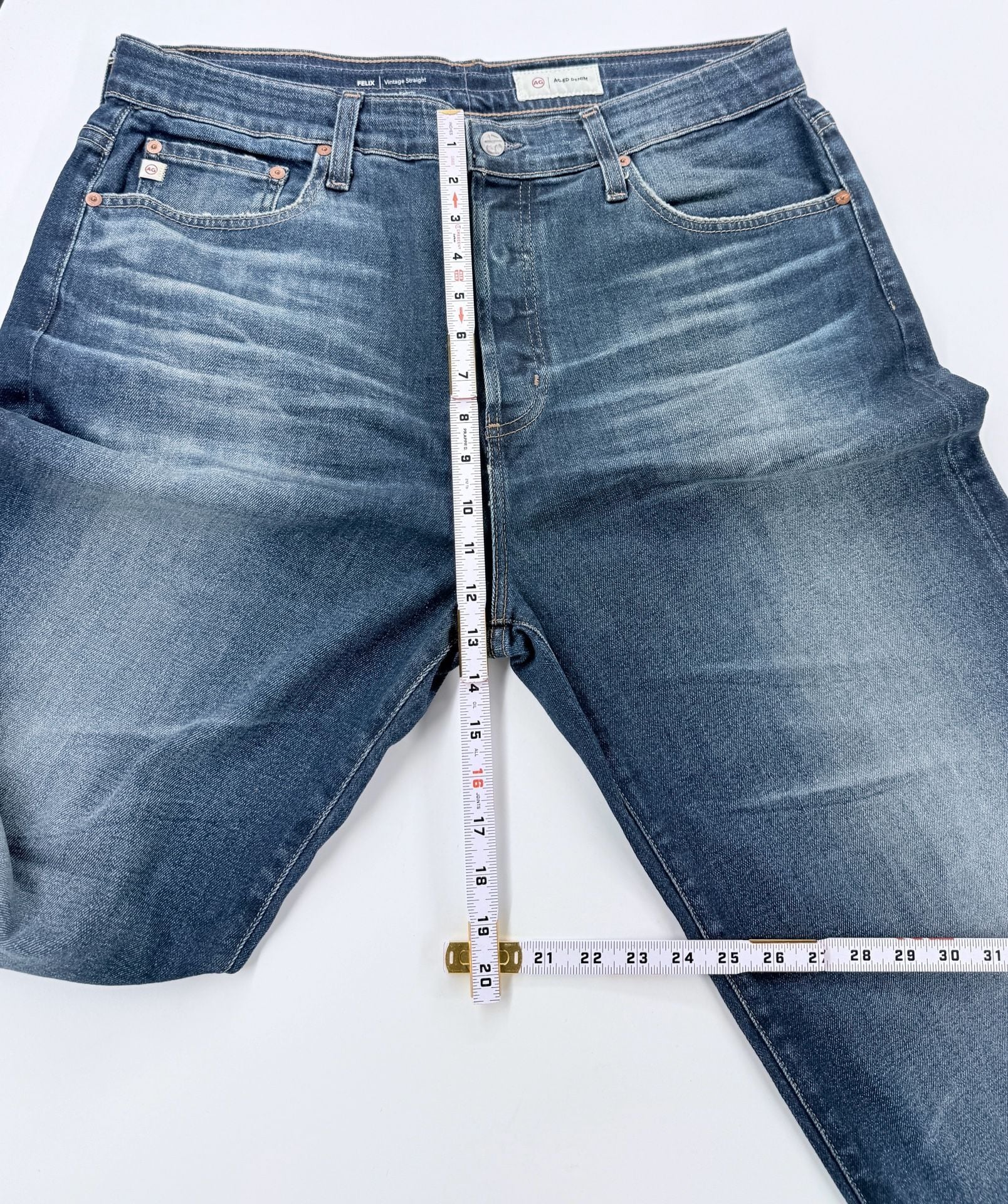 NWT AG Adriano Goldschmied Felix Jeans Men 36 Japanese Denim Vintage Straight 7