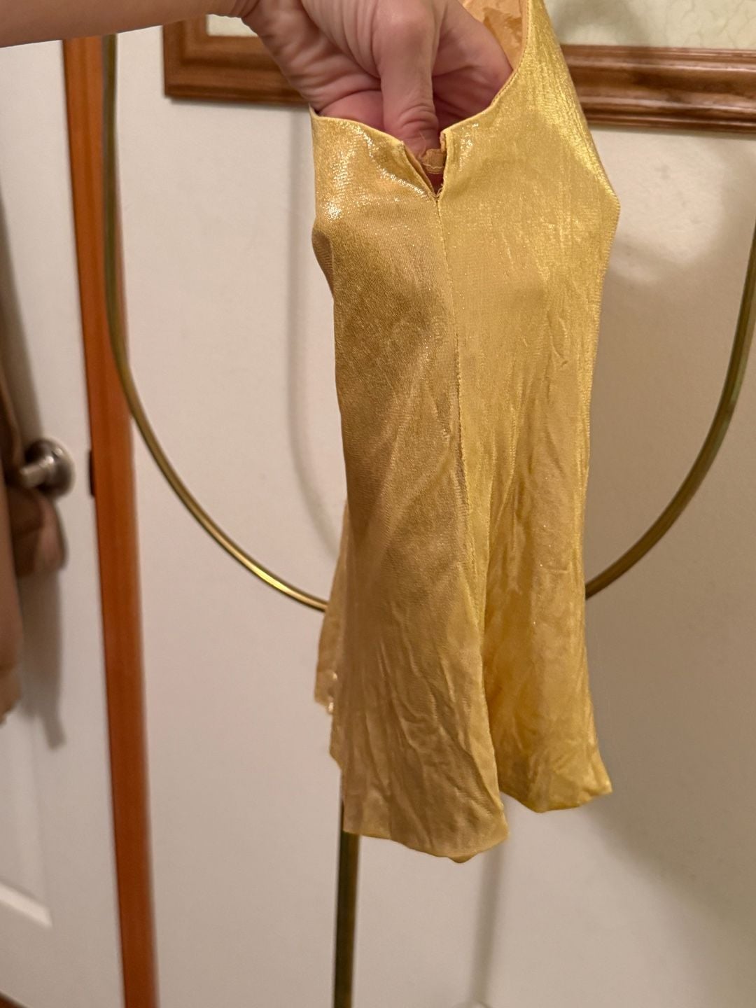 Gotham Original Vintage Gold Metallic Tank Top 5
