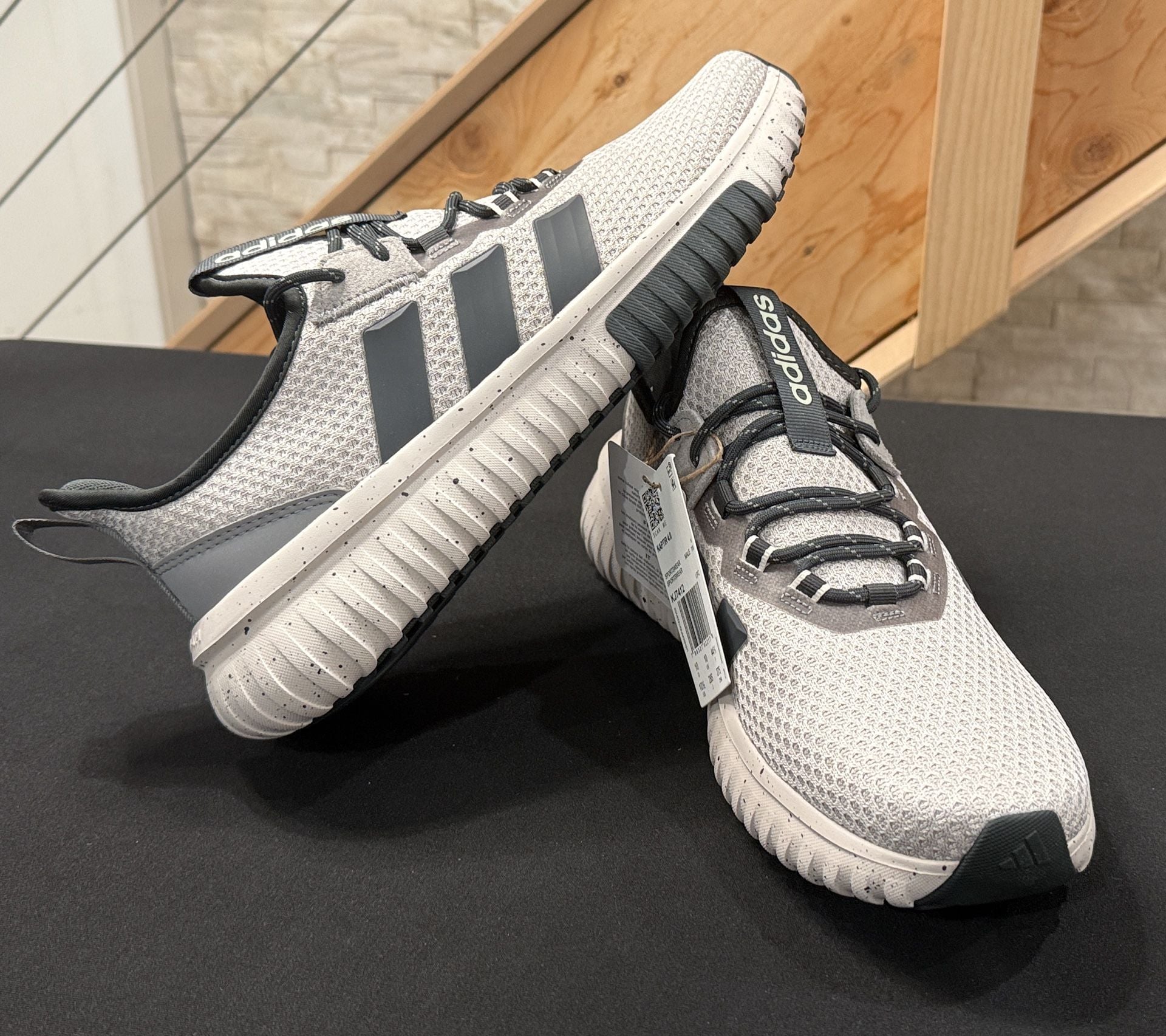 Adidas Kaptir 4.0 Size 10.5 Gray Cloudfoam Athletic Sneakers 3