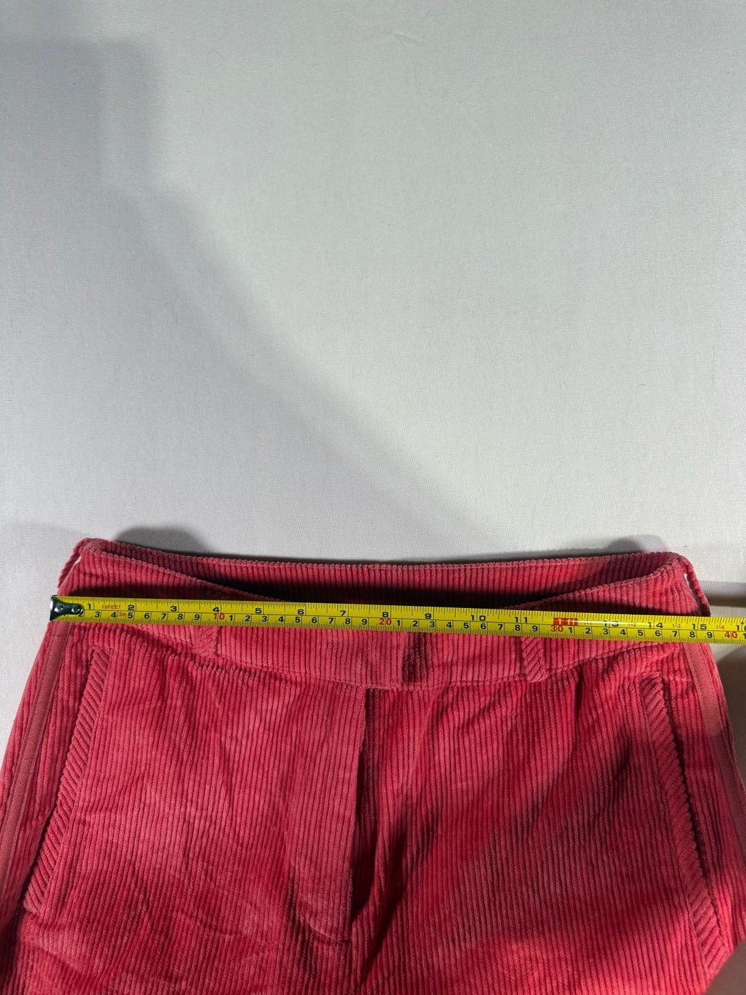 Adidas Corduroy Pants Size M Pink/Coral Wide Leg Trousers 5