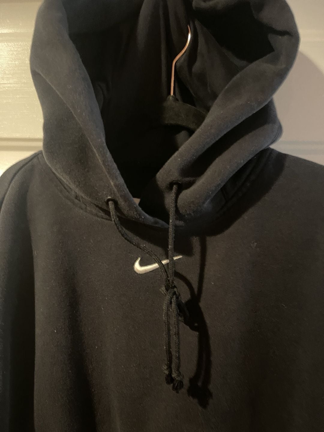 Nike Center Swoosh Hoodie Size XS Black Fleece 4