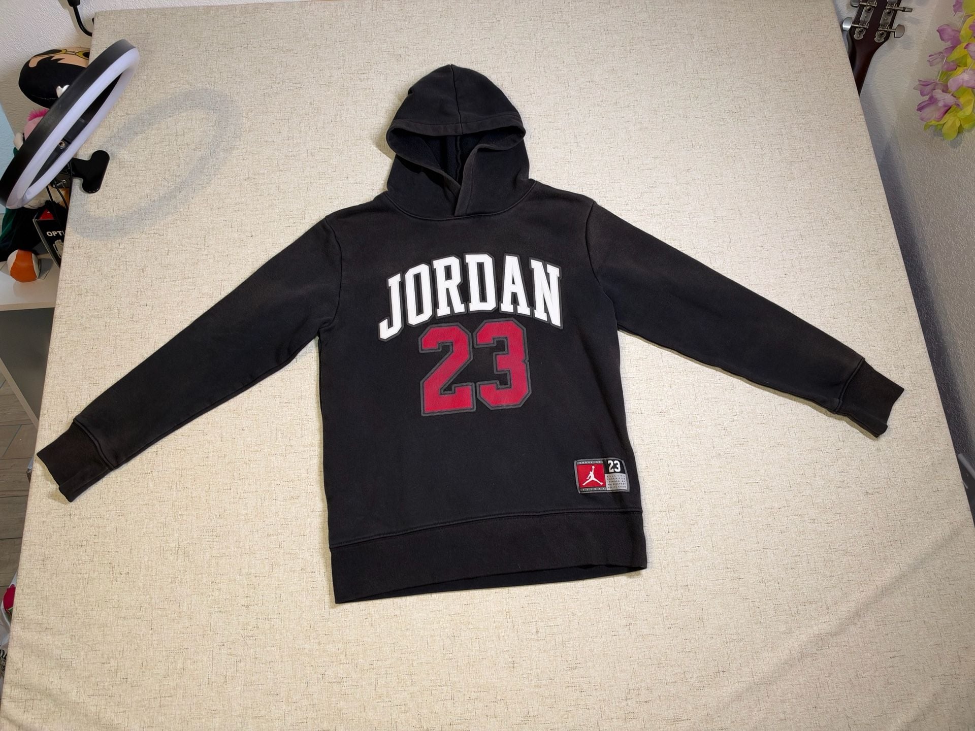 Youth Jordan 23 Hoodie Black 3
