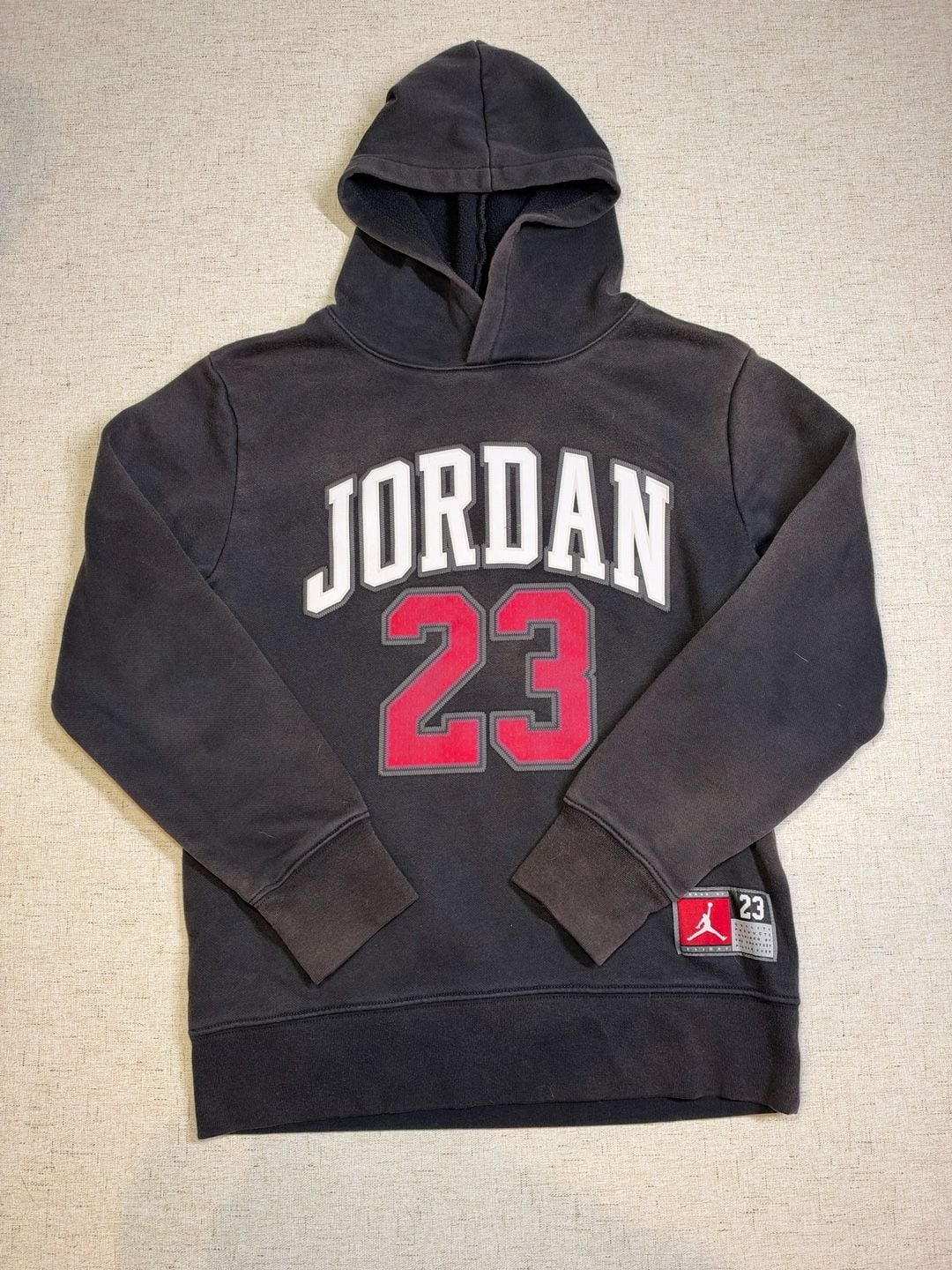 Youth Jordan 23 Hoodie Black 13