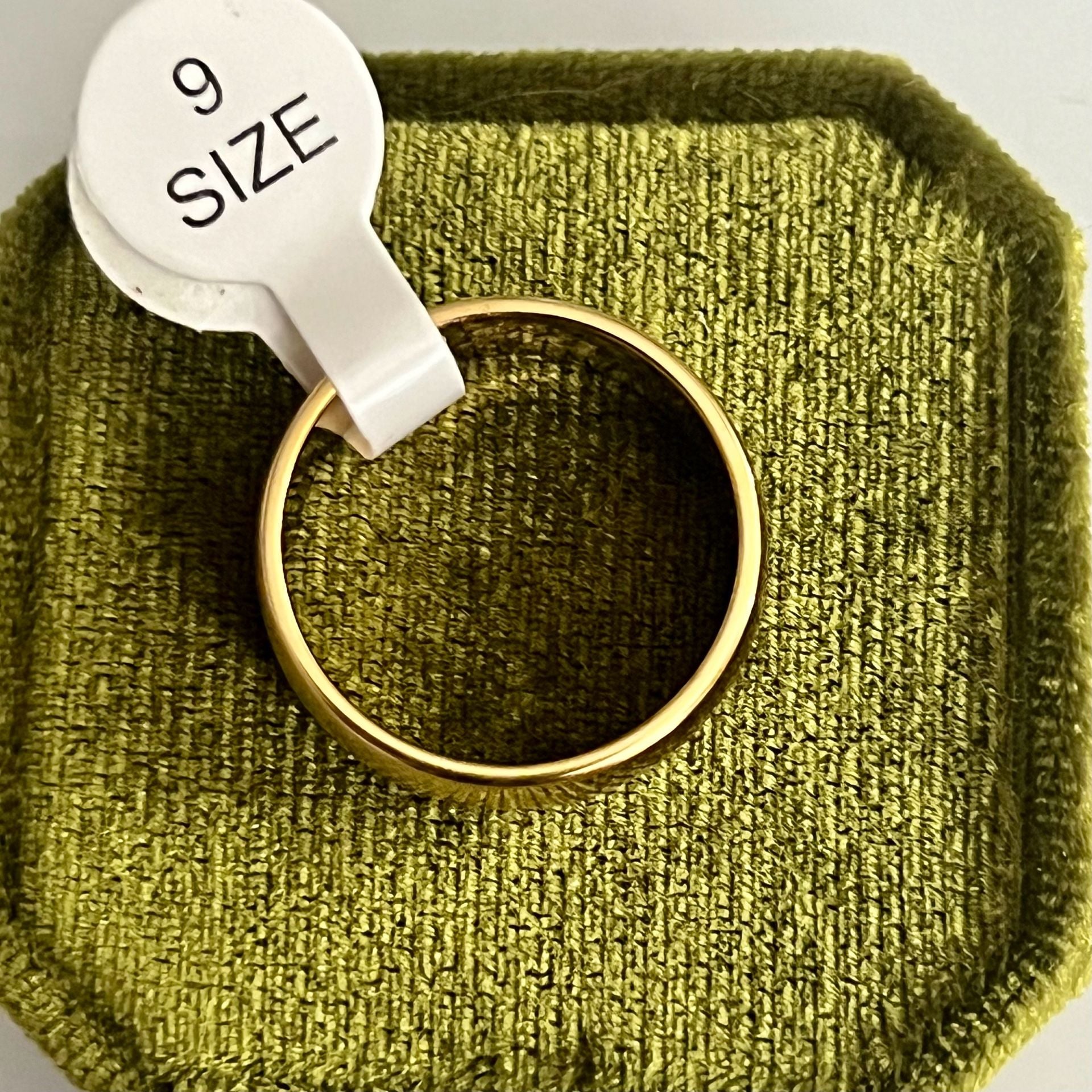 14K GF Tungsten Polished Finish 8mm Band Size 9 6