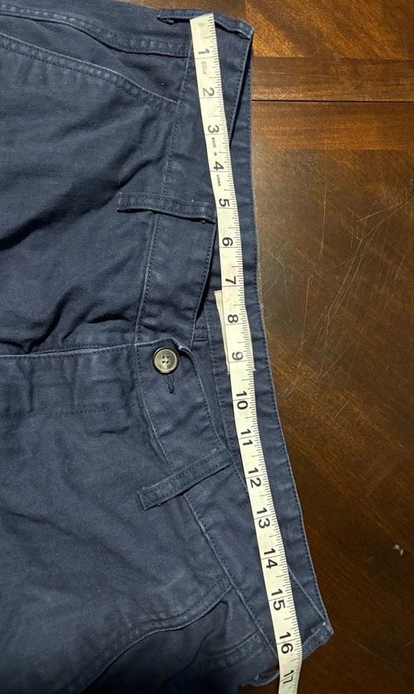 Everlane Men’s 38 Navy Blue Organic Cotton Cargo Pants Utility Straight Leg 3