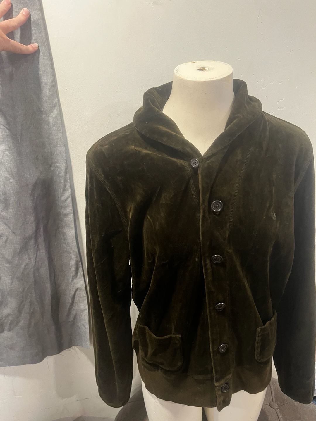 Lauren Ralph Lauren Velour Tracksuit Matching Set Olive Green 5
