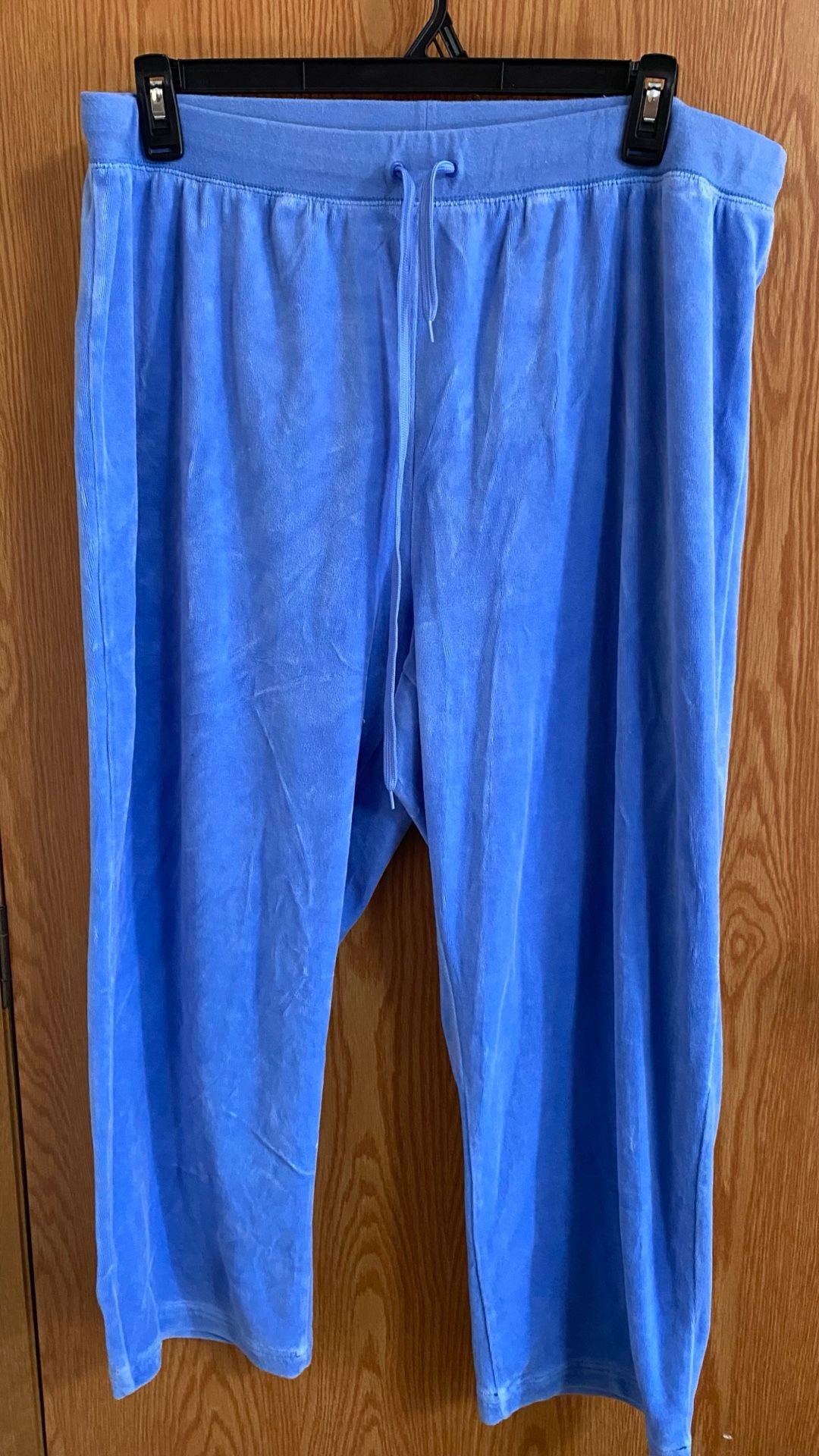 Jane Ashley Velour Tracksuit Size 2X Blue Full Zip Jacket And Pants 4