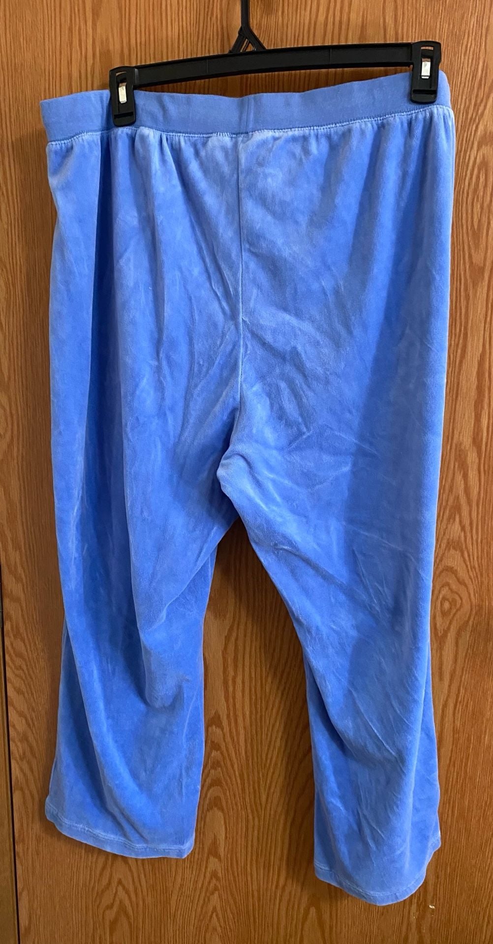 Jane Ashley Velour Tracksuit Size 2X Blue Full Zip Jacket And Pants 6
