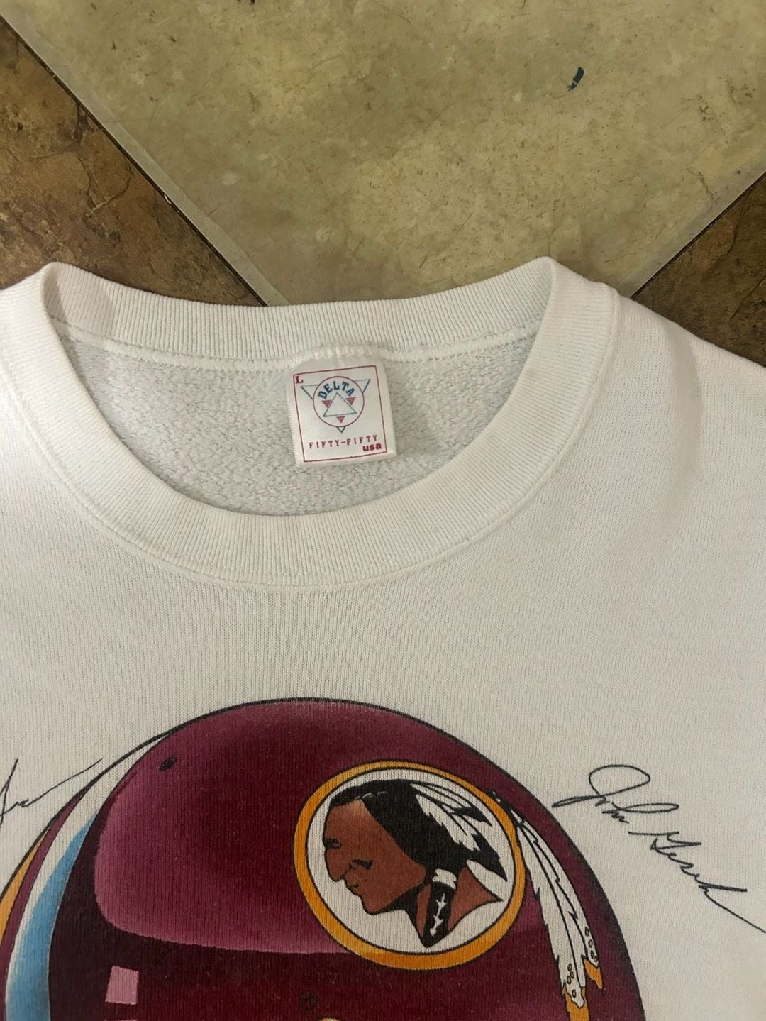 Delta Washington Redskins Sweatshirt Size L Vintage 1986 4