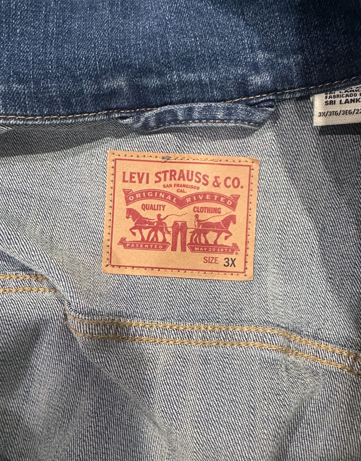 Levi Strauss & Co. Denim Trucker Jacket Size 3X Blue 5