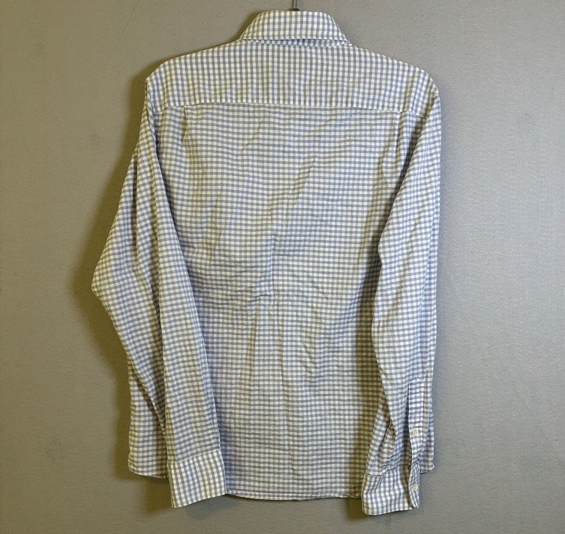 Faherty Long Sleeve Button Down Shirt Size M Blue White Gingham Plaid 7
