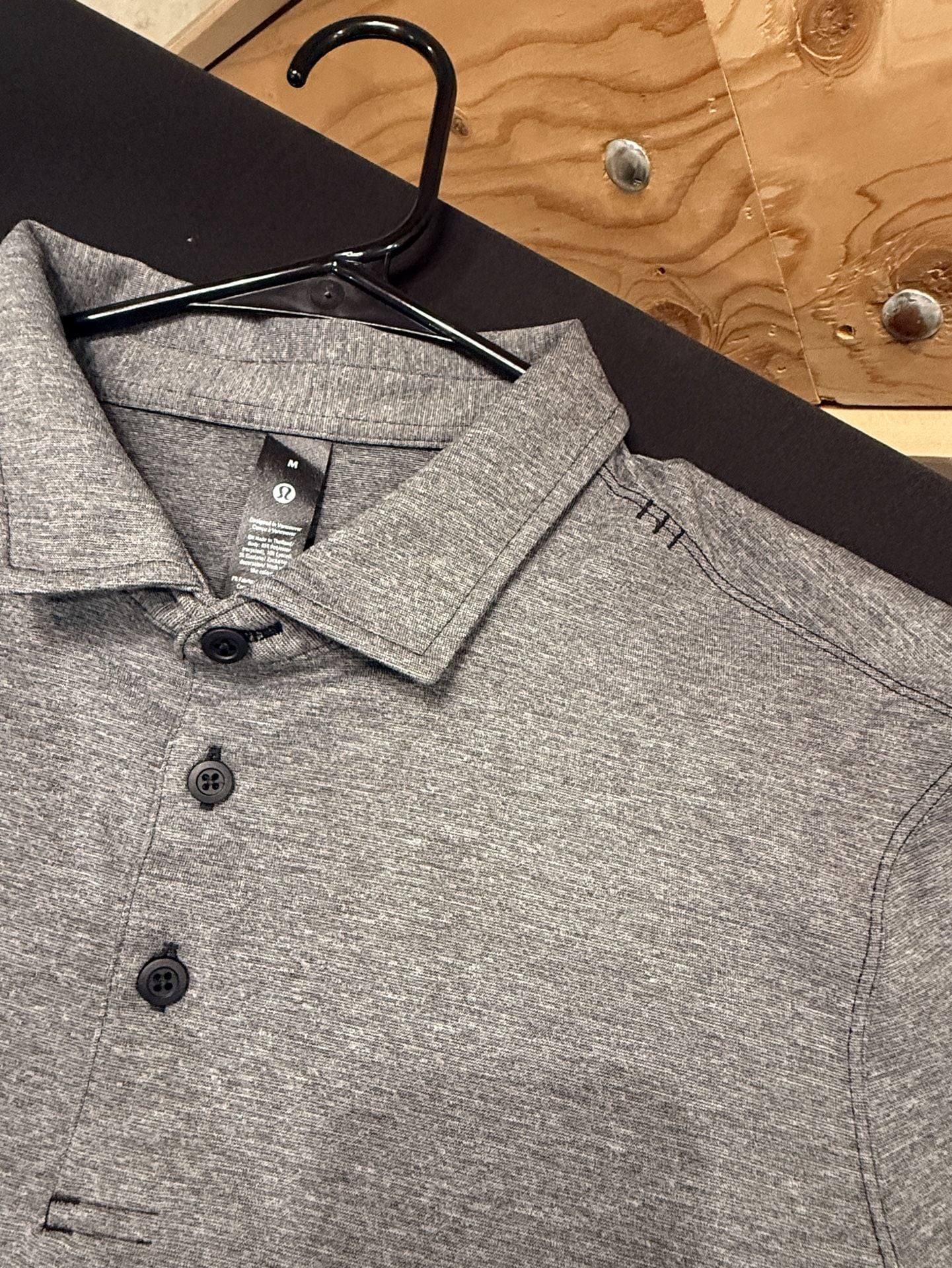Lululemon Evolution Polo Size M Gray Short Sleeve Performance Golf Shirt 4