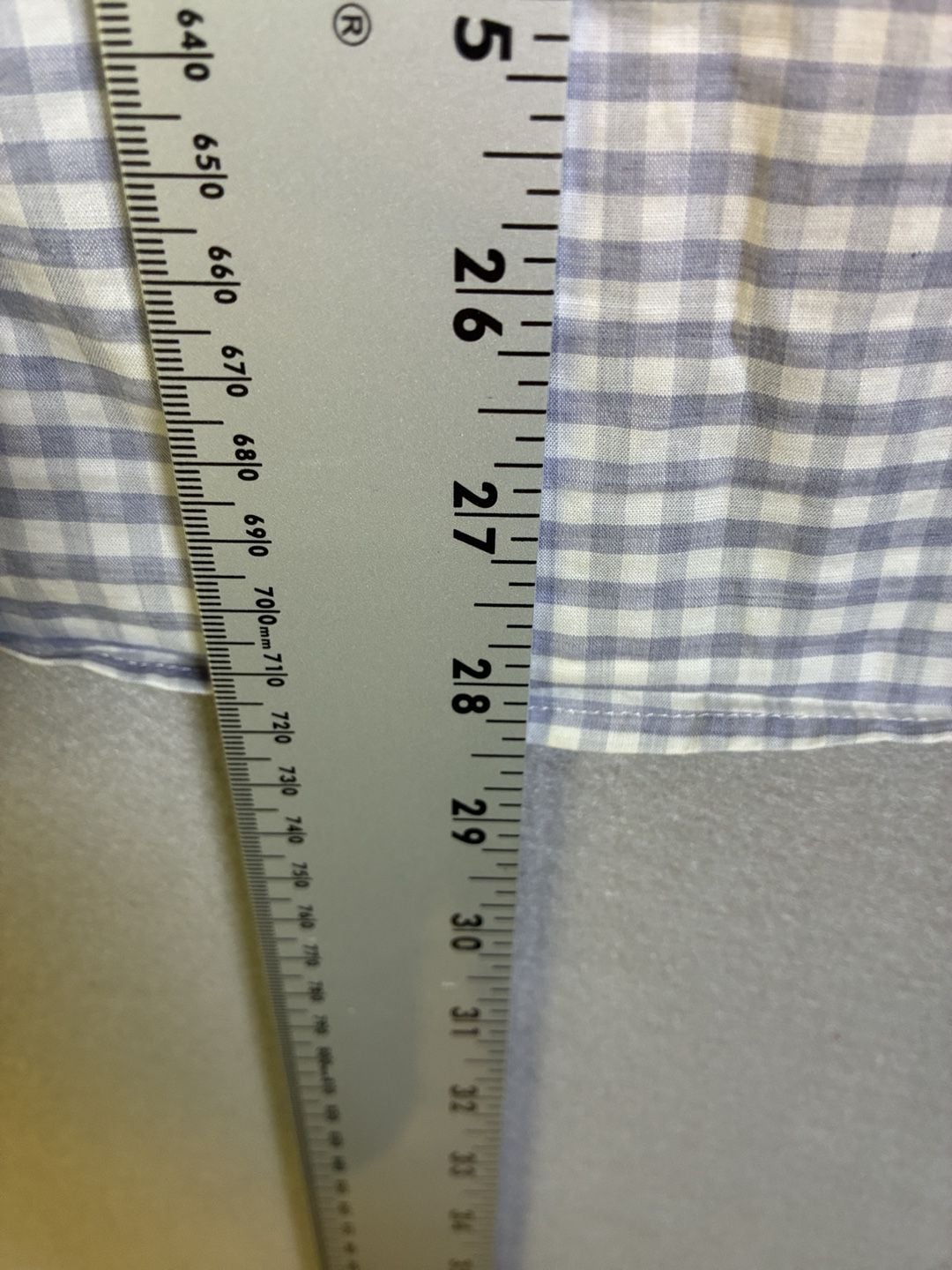 Faherty Long Sleeve Button Down Shirt Size M Blue White Gingham Plaid 8