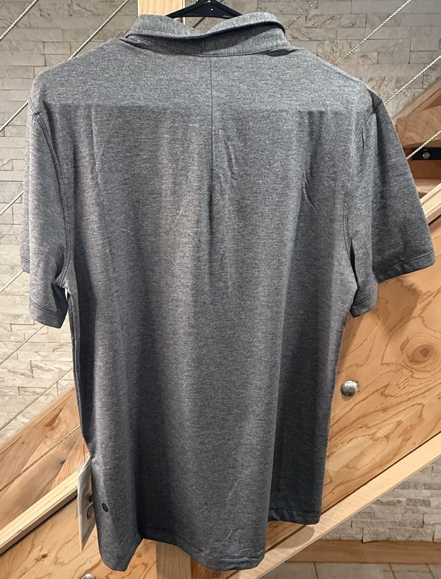Lululemon Evolution Polo Size M Gray Short Sleeve Performance Golf Shirt 5