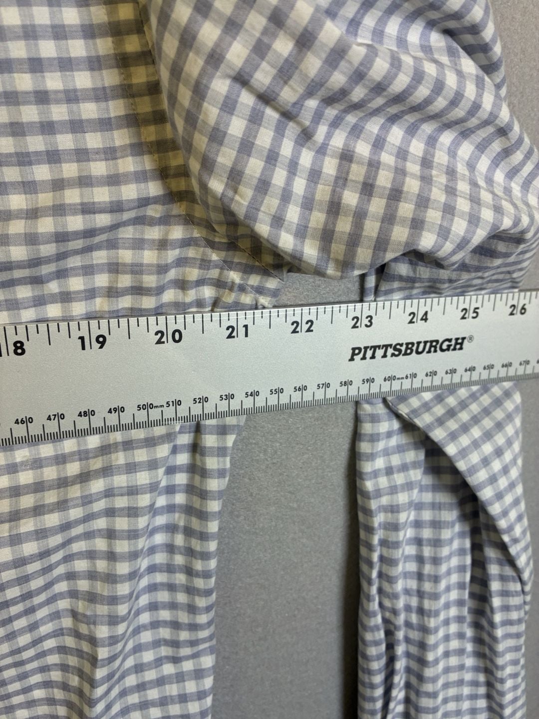 Faherty Long Sleeve Button Down Shirt Size M Blue White Gingham Plaid 9