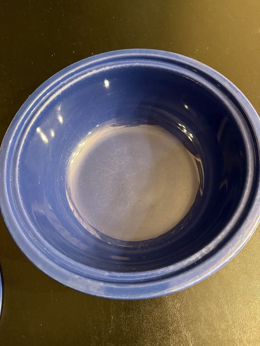 Fiesta Covered Casserole Bowl Lapis Blue Ceramic 2