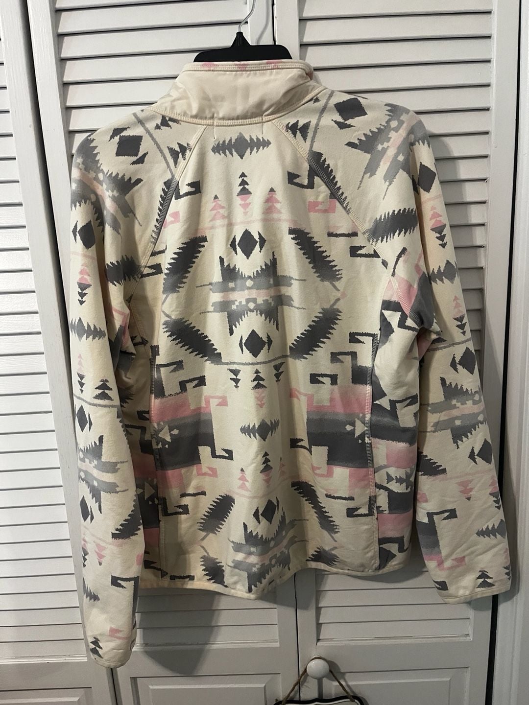 Lauren Active Ralph Lauren Quilted Jacket Size XL Cream Aztec Print 4
