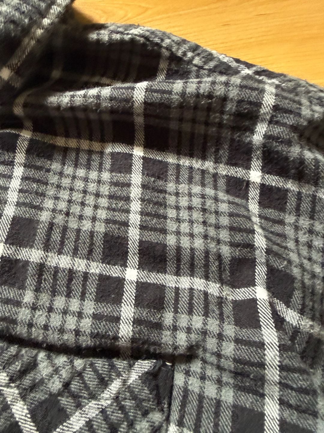 Kirra Black Plaid Flannel Button Up Shirt One Size Long Sleeve 11