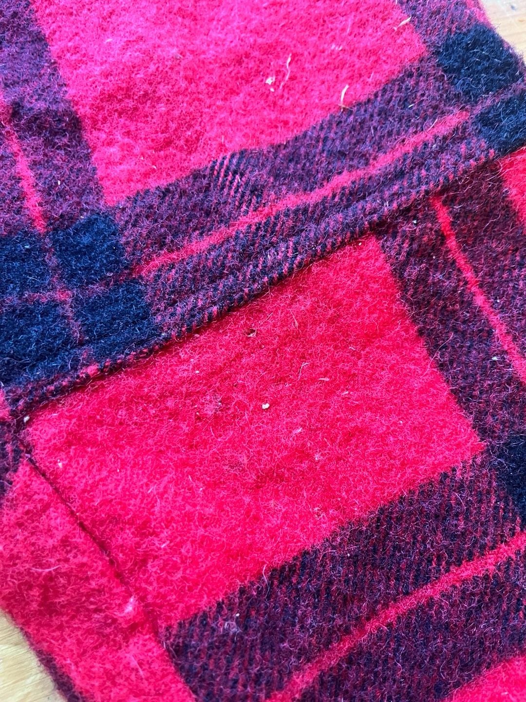 Carter's Buffalo Plaid Wool Hunting Pants Size 42 38 Vintage 60s altered flaw 8