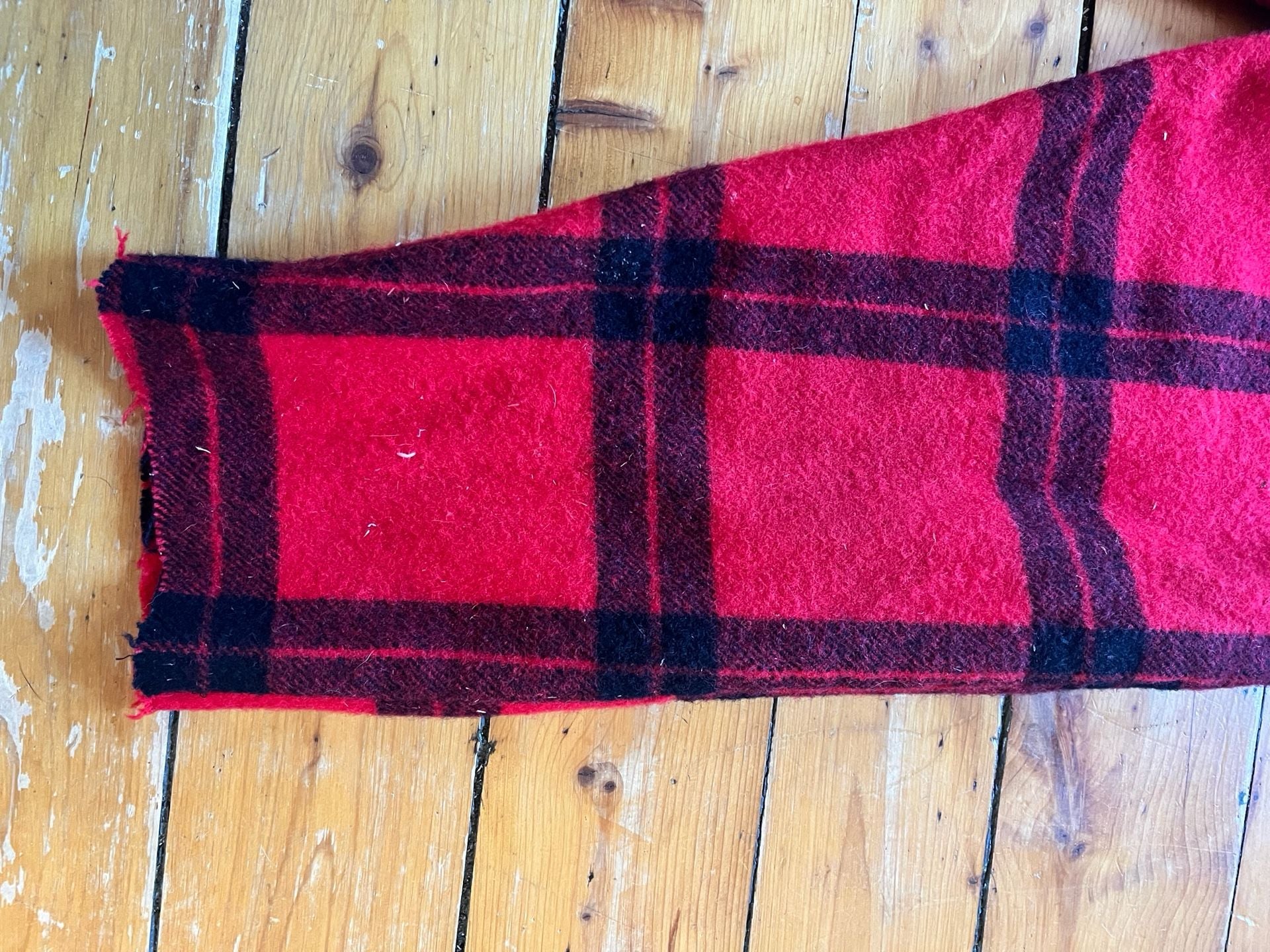 Carter's Buffalo Plaid Wool Hunting Pants Size 42 38 Vintage 60s altered flaw 14