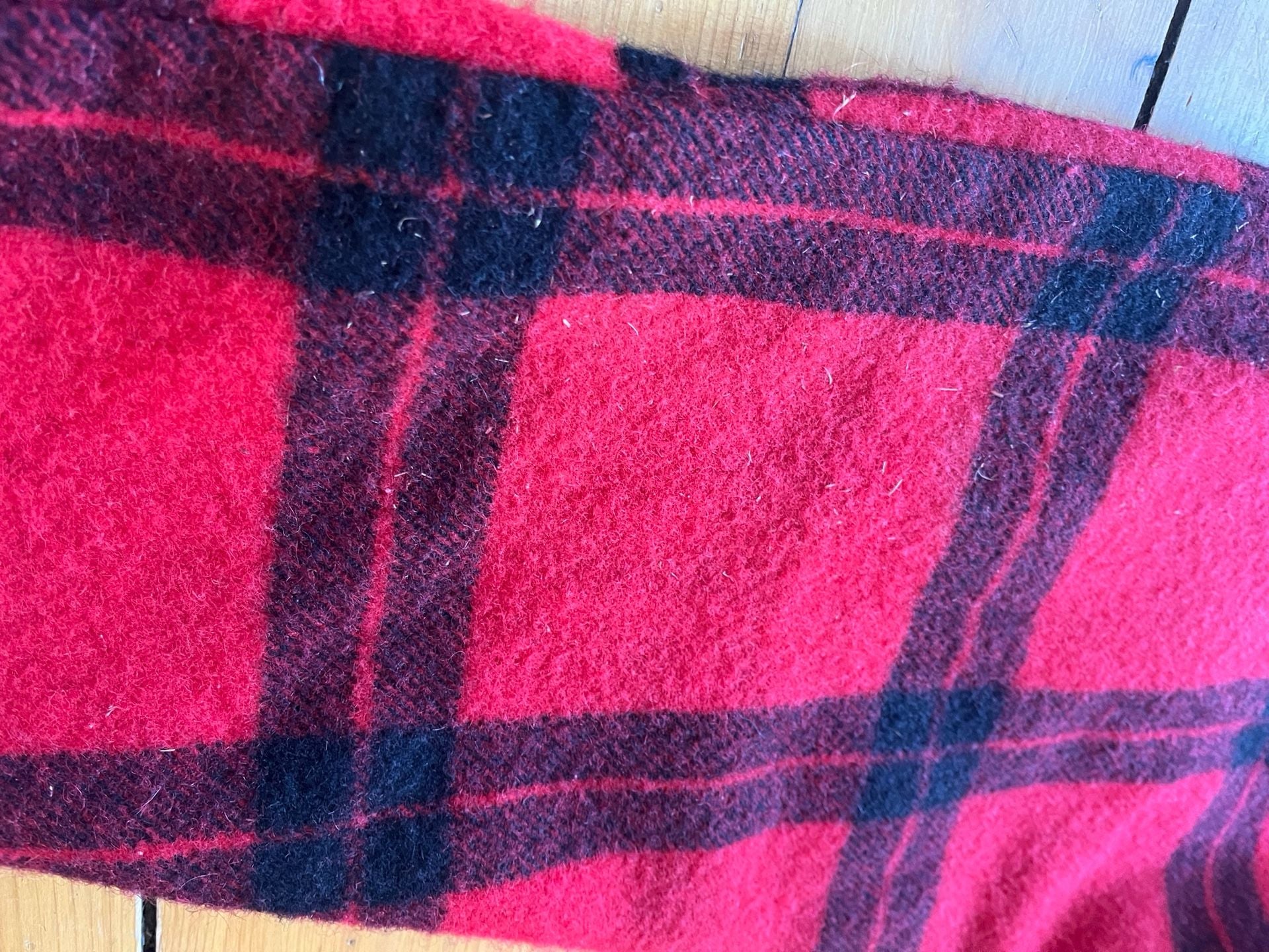 Carter's Buffalo Plaid Wool Hunting Pants Size 42 38 Vintage 60s altered flaw 15
