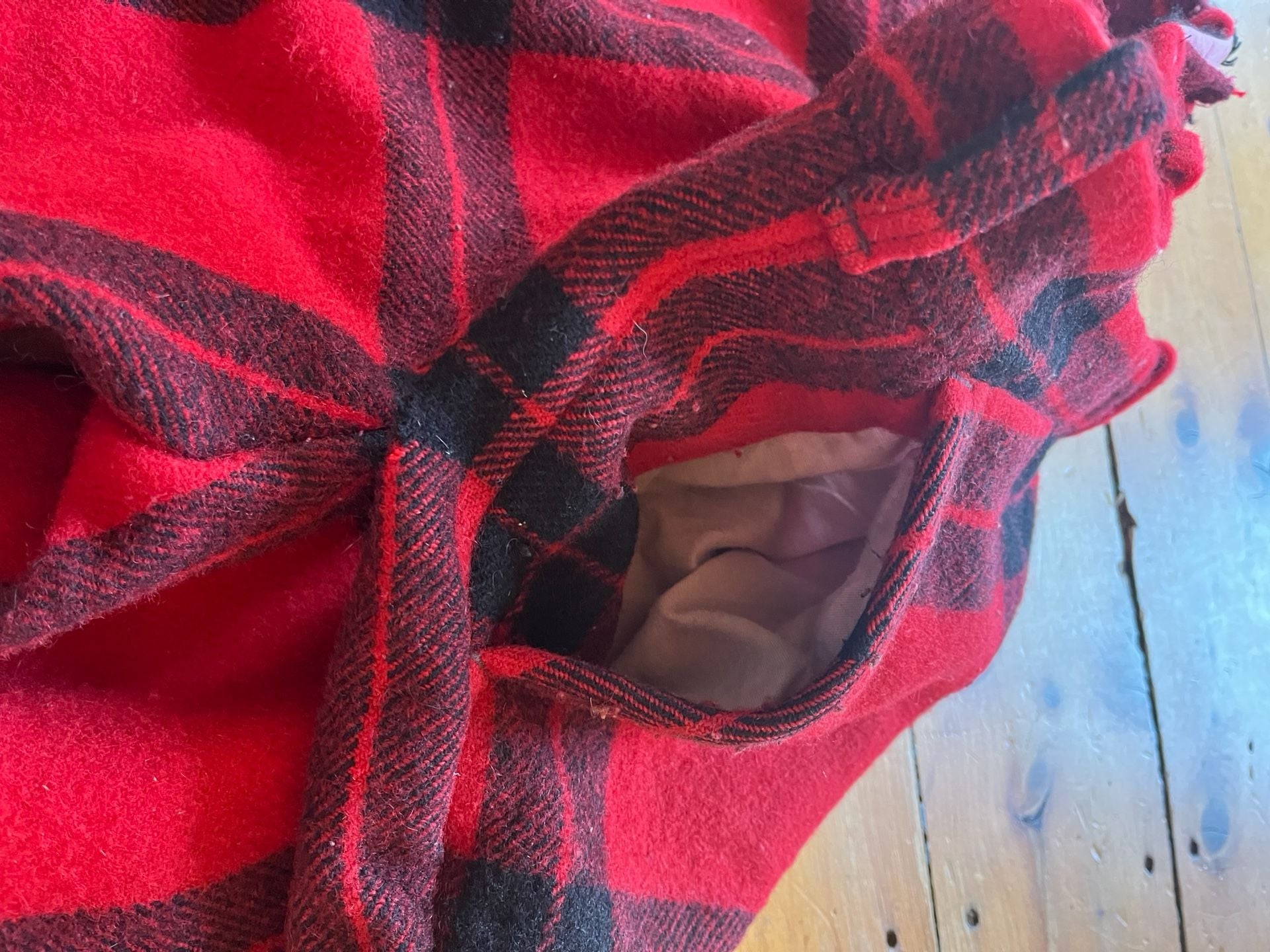 Carter's Buffalo Plaid Wool Hunting Pants Size 42 38 Vintage 60s altered flaw 18