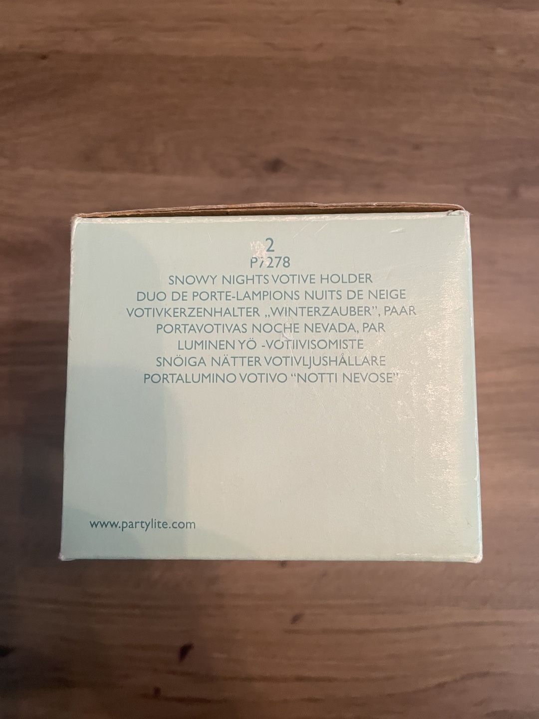 Vintage, NOS PartyLite Snowy Nights Votive Holder Duo 1