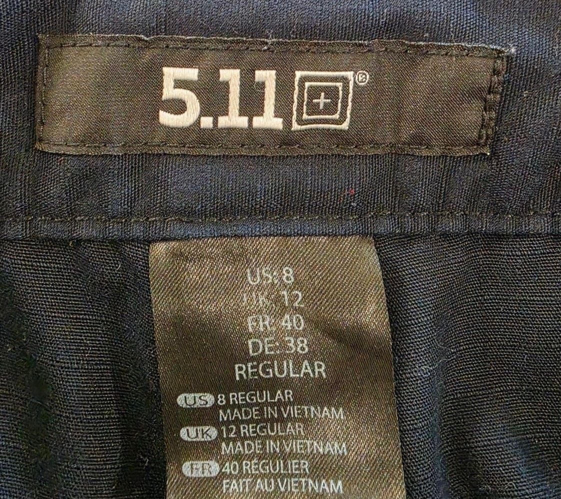 5.11 Tactical Cargo Pants Size 8 Regular Navy Blue 4