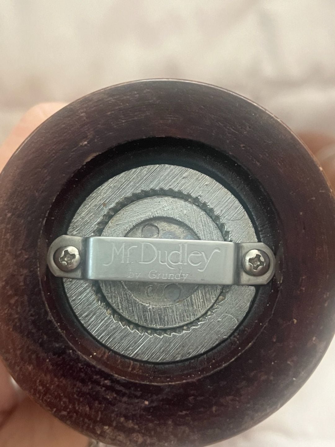 Vintage Mr. Dudley Wooden Salt Shaker and Pepper Mill Grinder Set 9