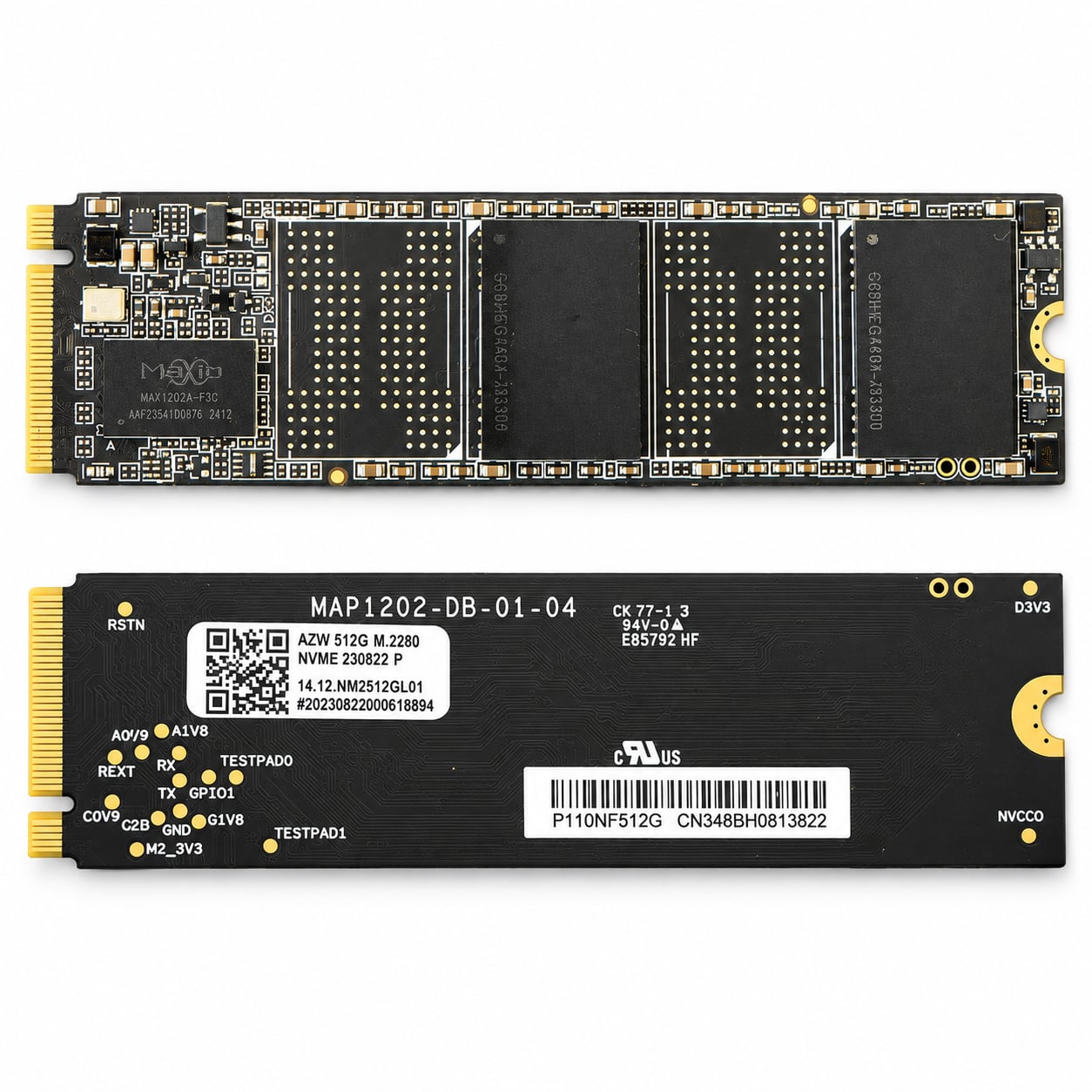 AZW MAP1202-DB-01-04 512GB M.2 2280 NVMe SSD 1