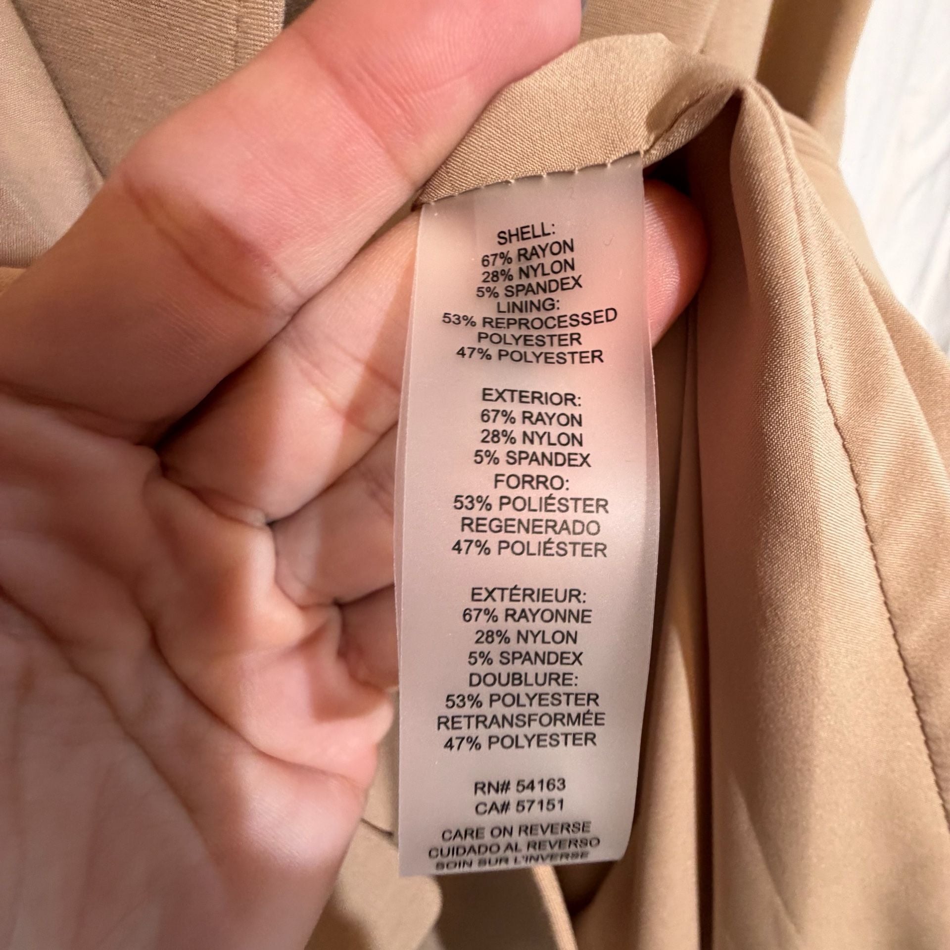 Tommy Hilfiger Tailored Blazer Size 8 Camel Tan Single Button Jacket 6