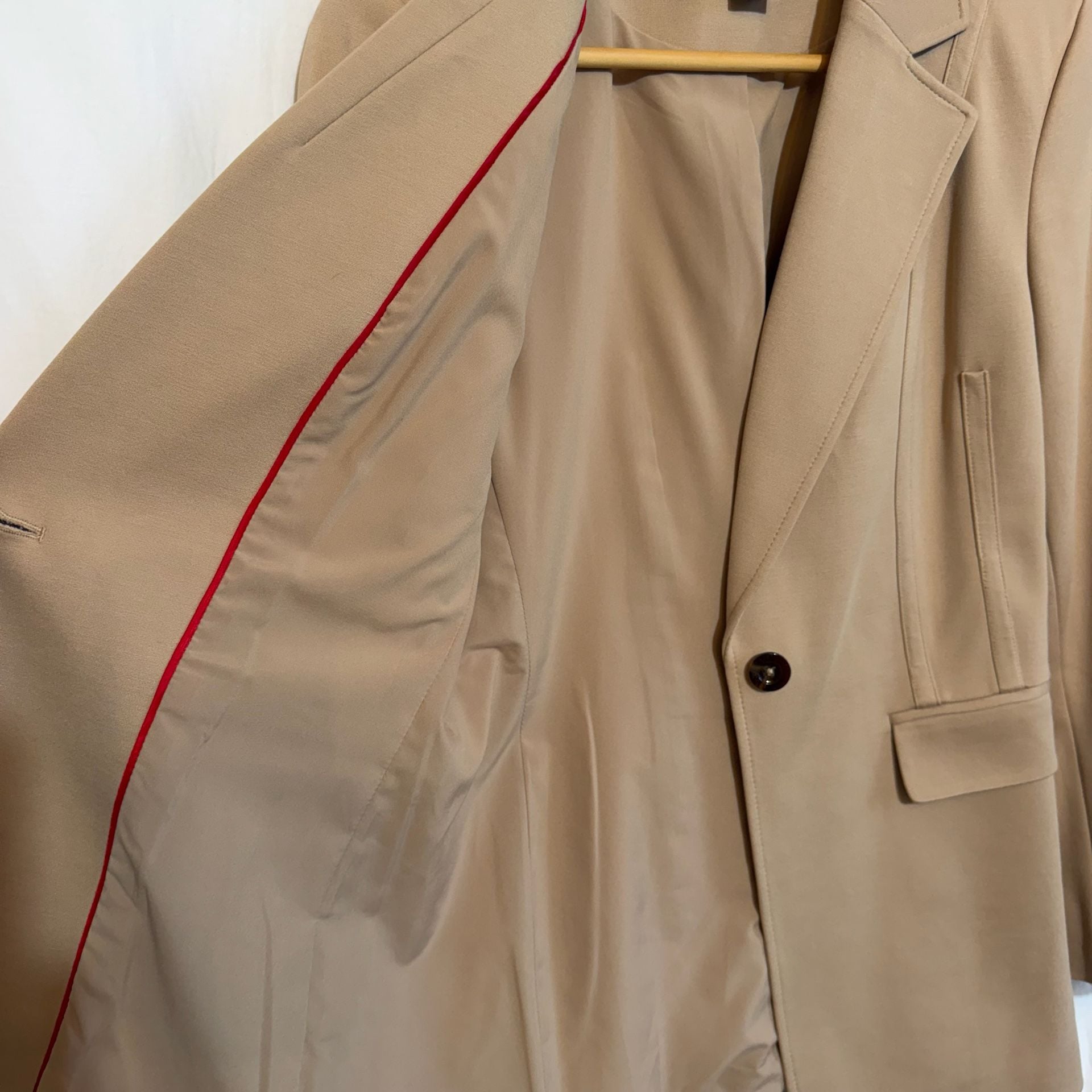 Tommy Hilfiger Tailored Blazer Size 8 Camel Tan Single Button Jacket 7