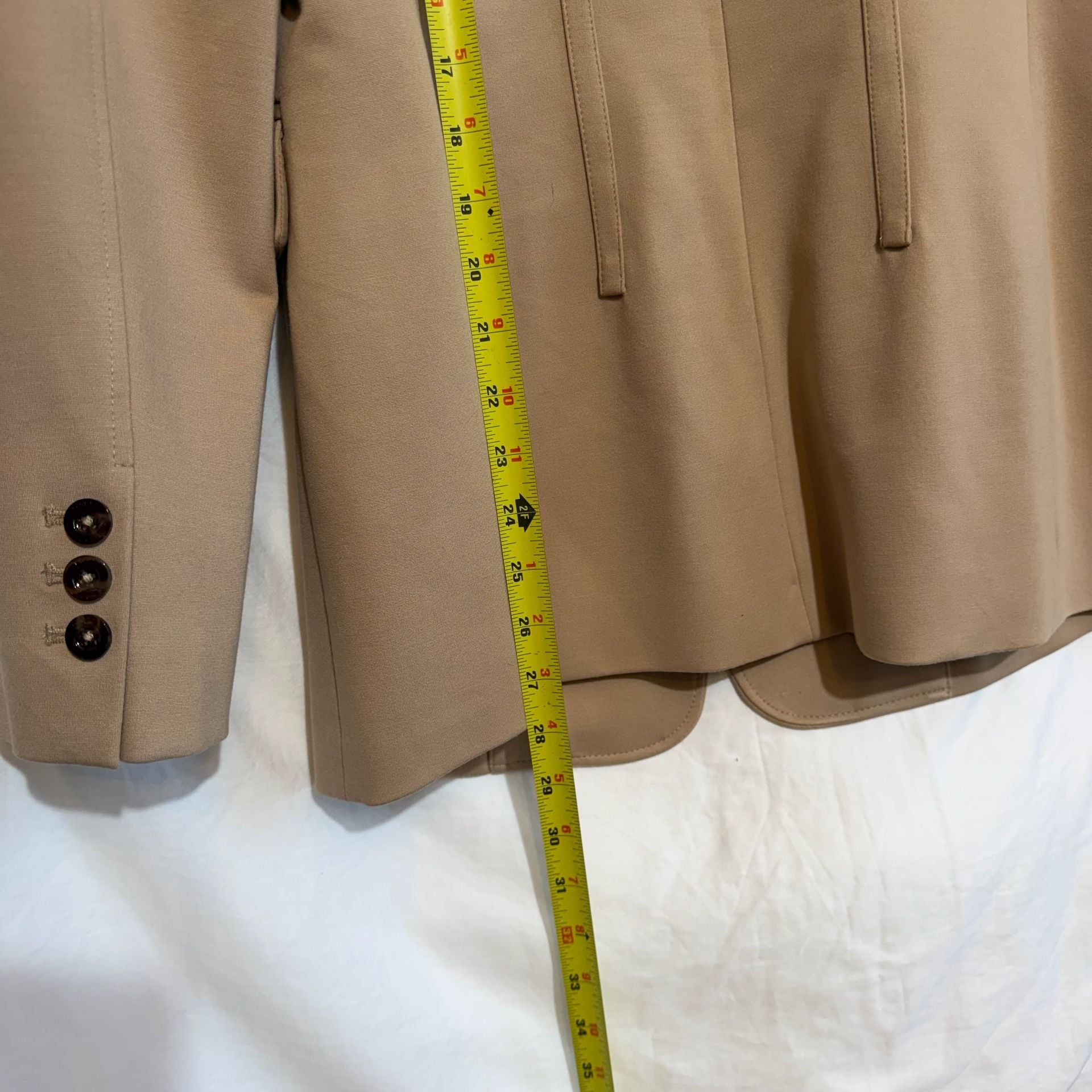 Tommy Hilfiger Tailored Blazer Size 8 Camel Tan Single Button Jacket 9