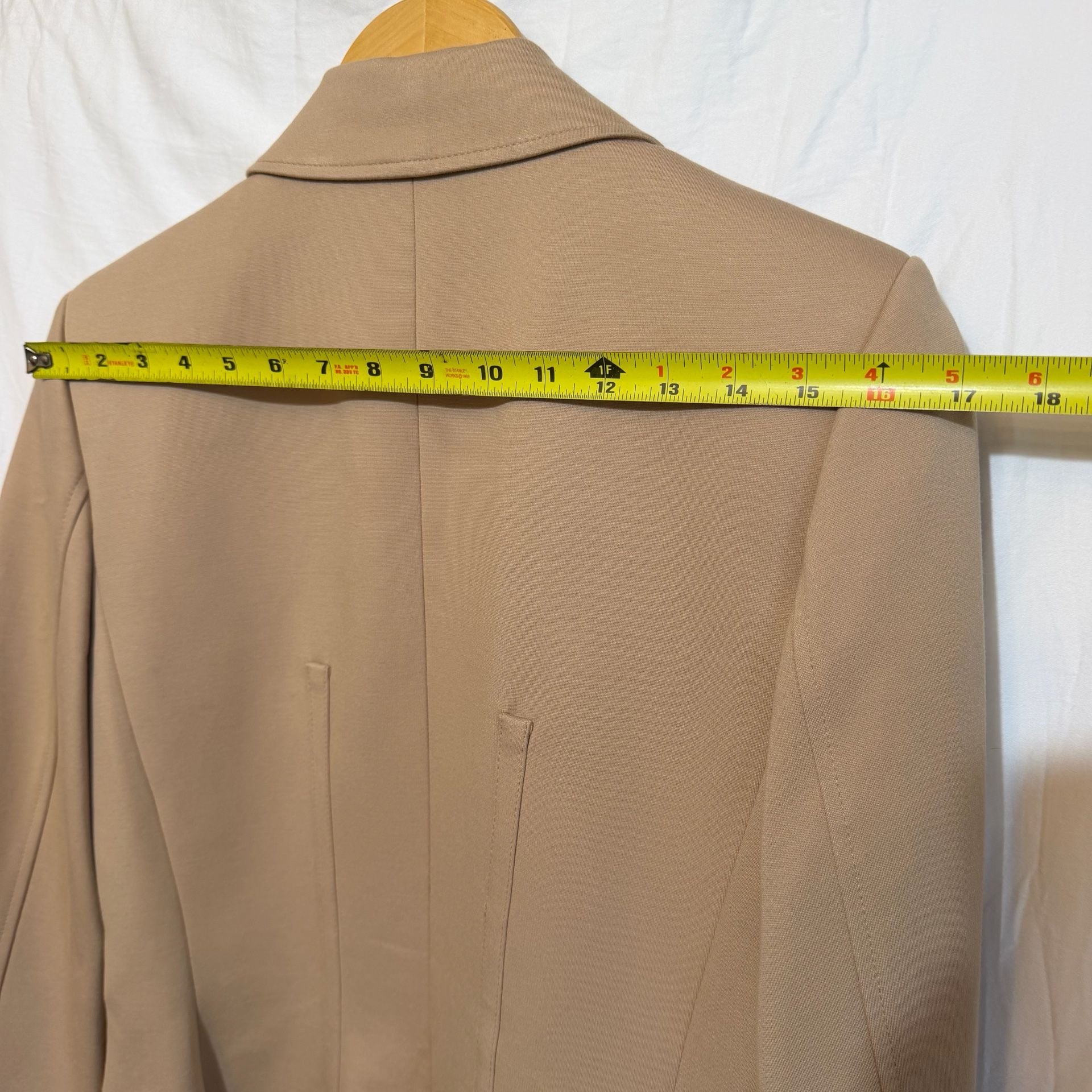 Tommy Hilfiger Tailored Blazer Size 8 Camel Tan Single Button Jacket 10