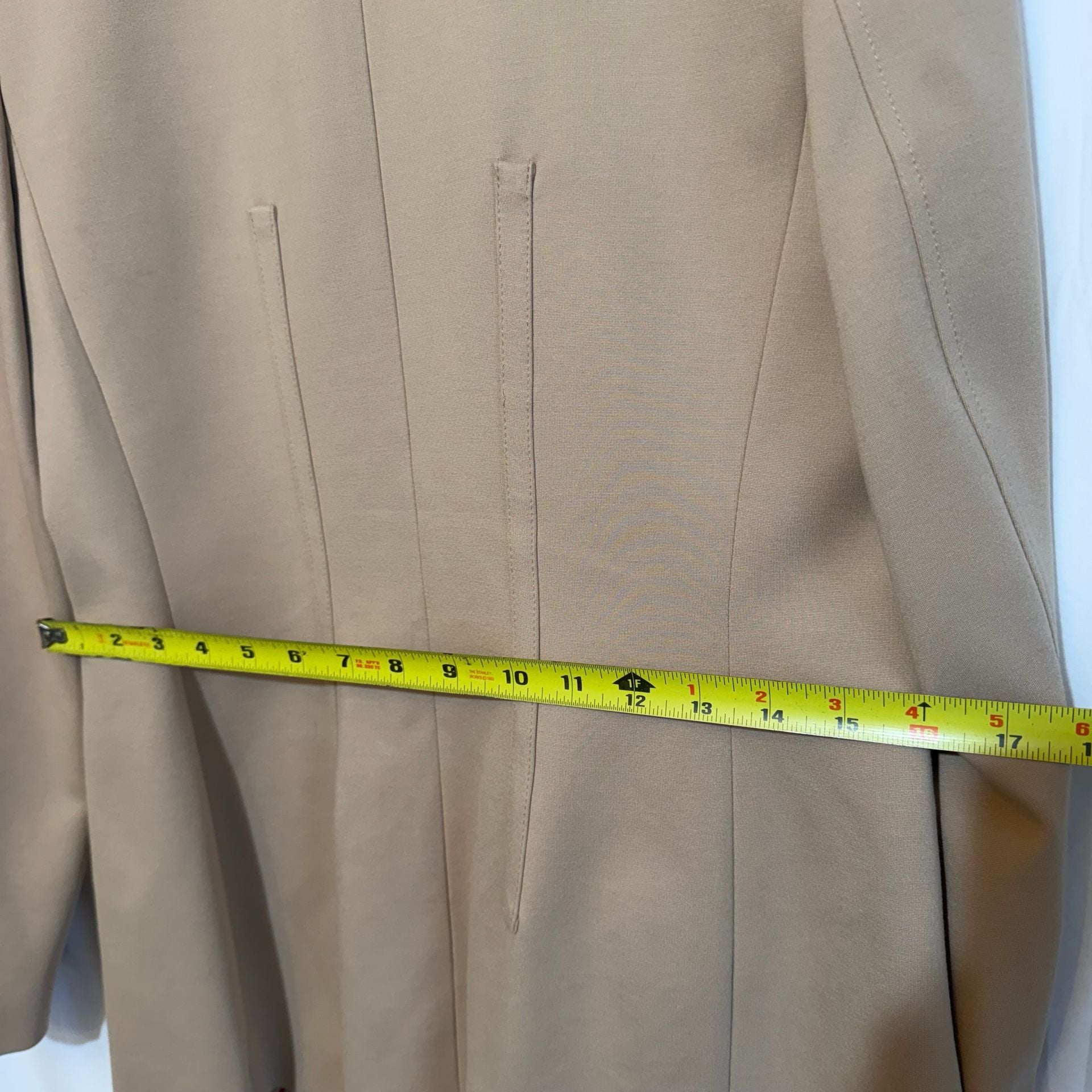 Tommy Hilfiger Tailored Blazer Size 8 Camel Tan Single Button Jacket 11