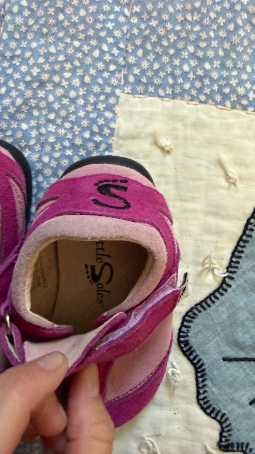 Little Soles Toddler Shoes Size 21.5 Pink Leather 3