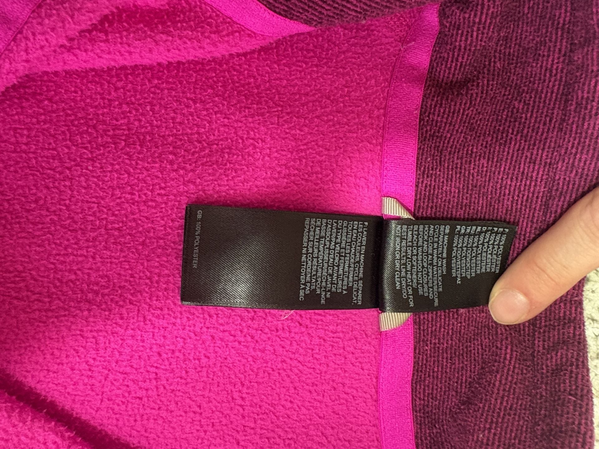 The North Face Glacier 1/4 Zip Fleece Size S Pink Pullover 7