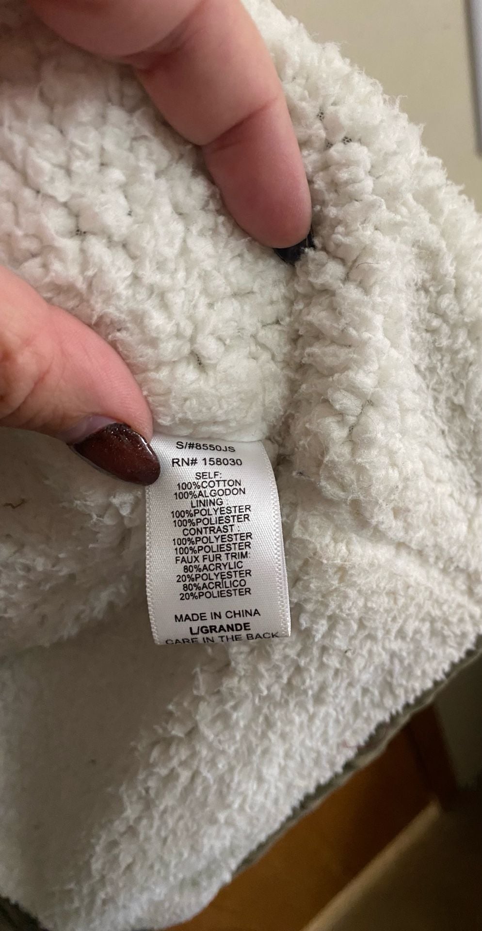 Love Tree Sherpa Lined Parka Jacket Size Large Olive Green 5